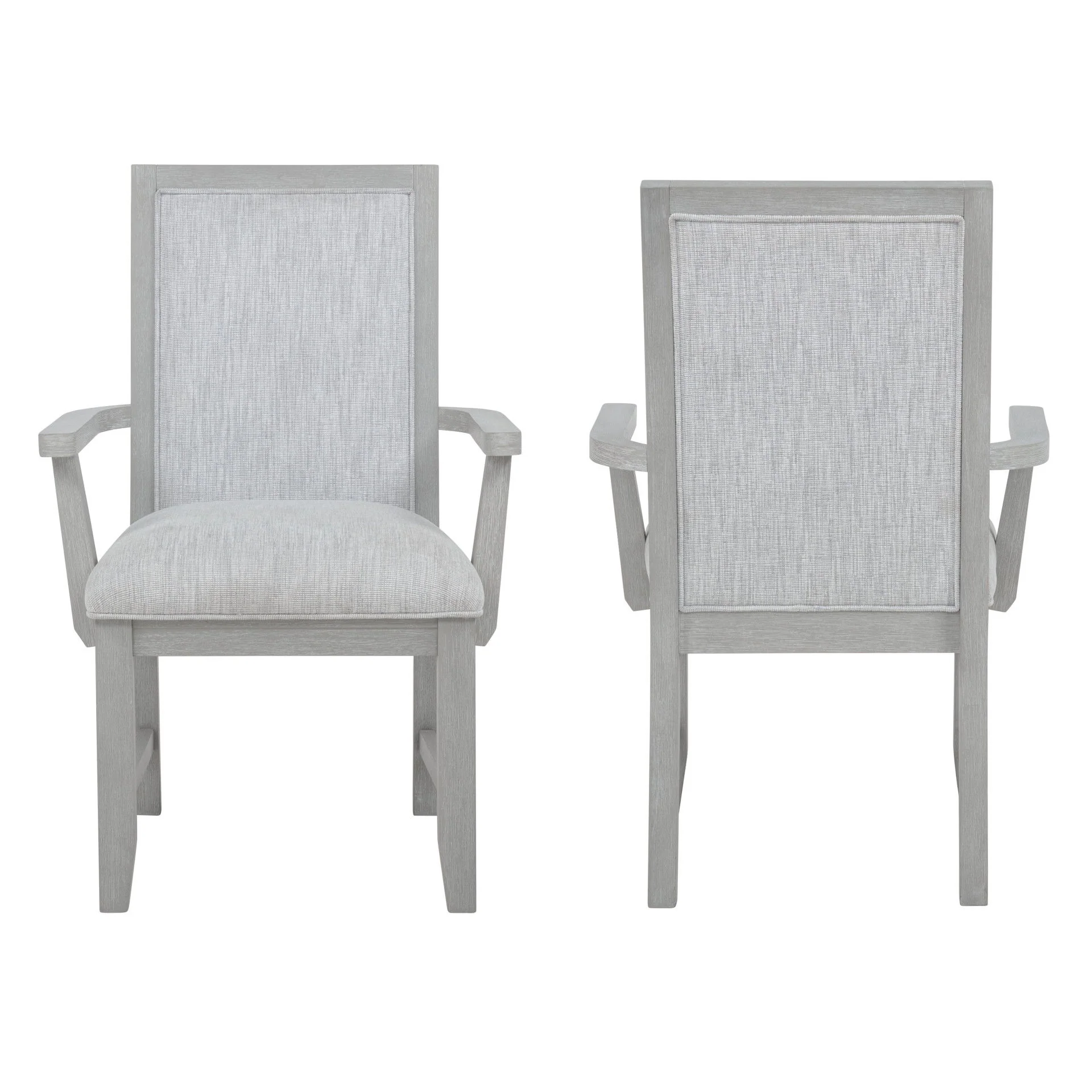 Fiona - Dining Arm Chair (Set of 2) - Mist Gray - Image 4
