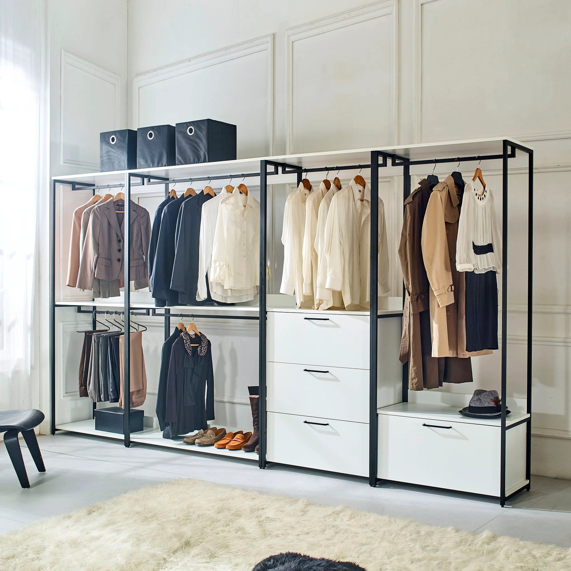 Fiona - Walk-In Closet System, Freestanding - White - Image 2