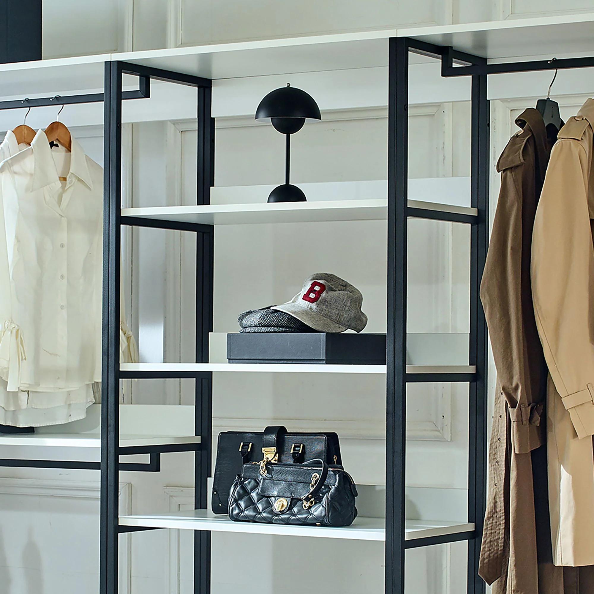 Fiona - Freestanding Walk-In Closet System - White - Image 8