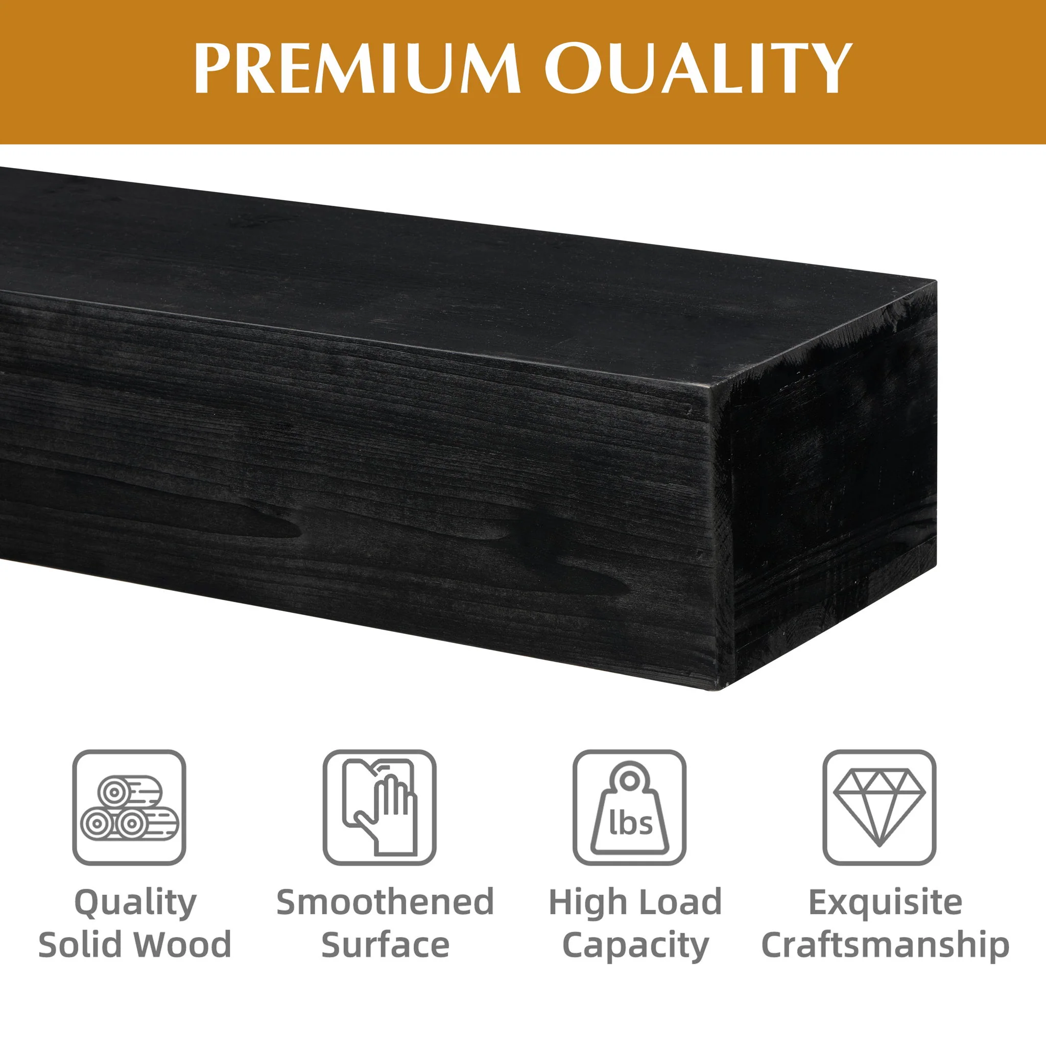 Fireplace Mantel Floating Shelf For Home Decor - Image 26