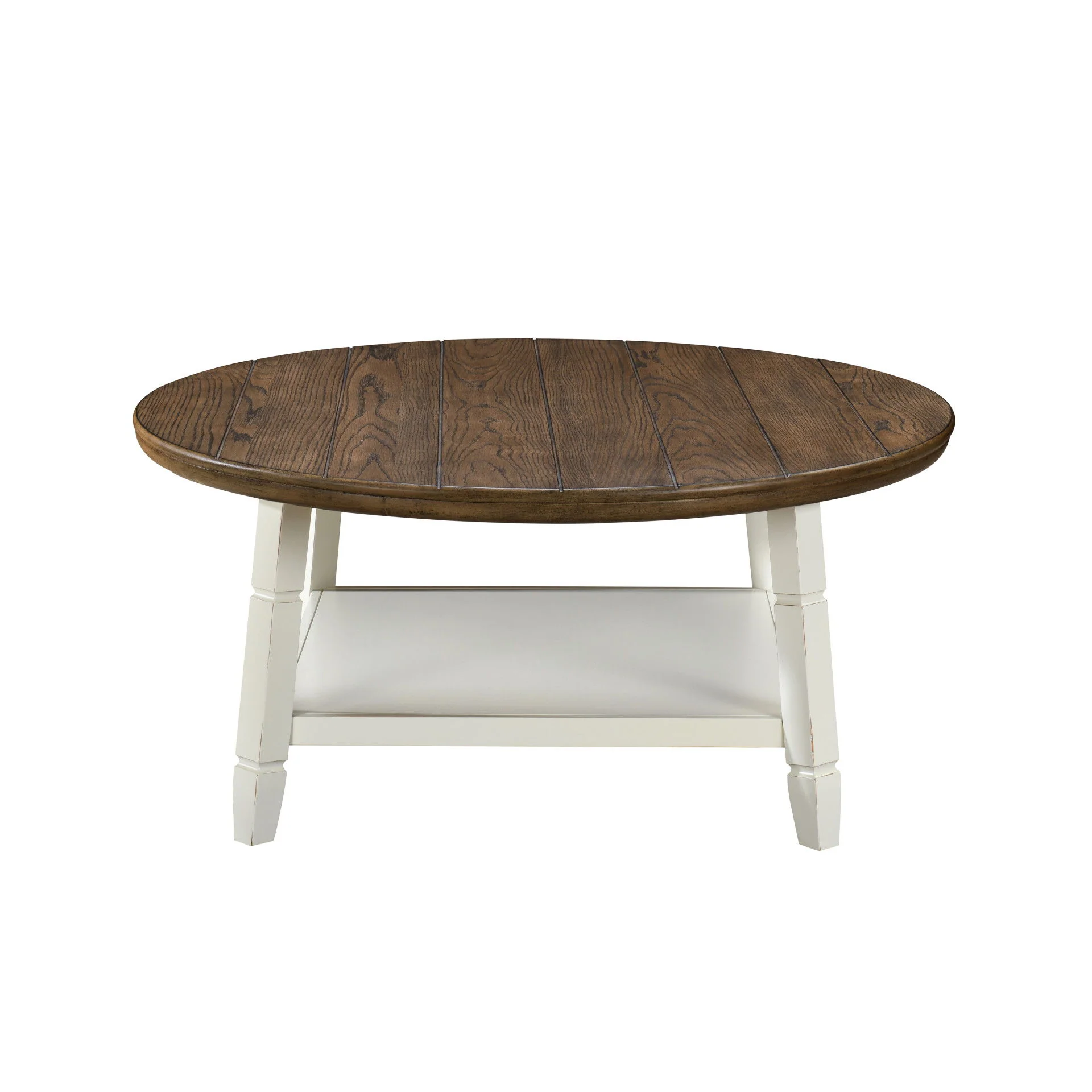 Flaherty - 3 Piece Occasional Set (1 Coffee & 2 End Tables) - Brown / White - Image 2