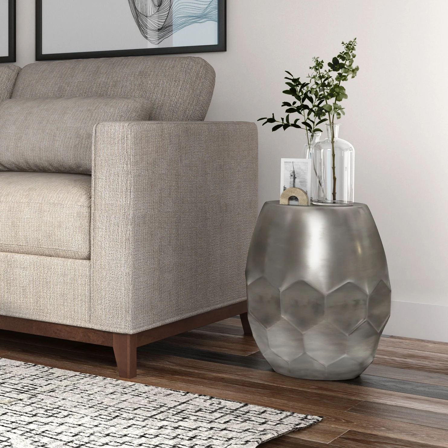 Flanigan - Hand Crafted Metal Accent Table - Image 11
