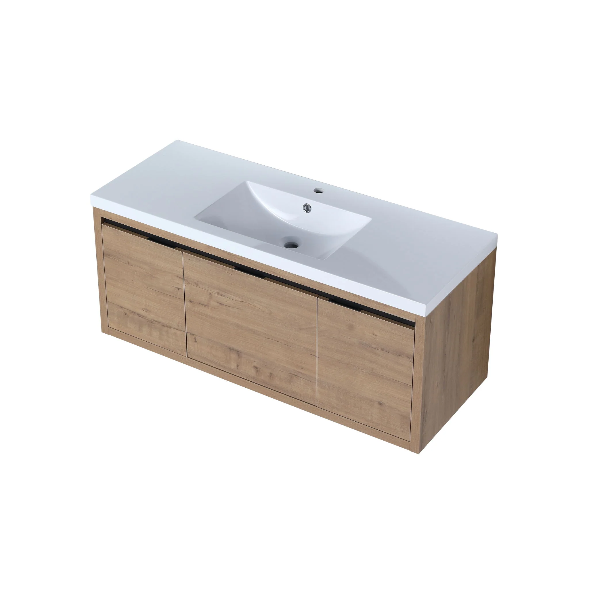 Floating Bathroom Vanity With Resin Sink And Soft Close Doors - Image 10