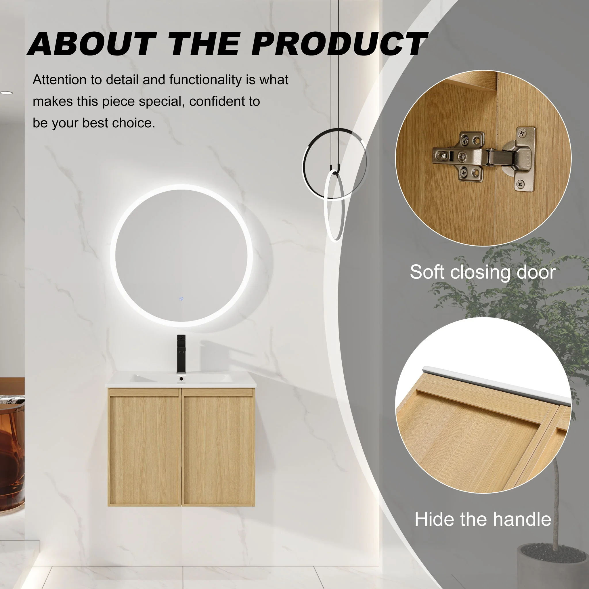 Floating Bathroom Vanity With Sink Combo - Image 37