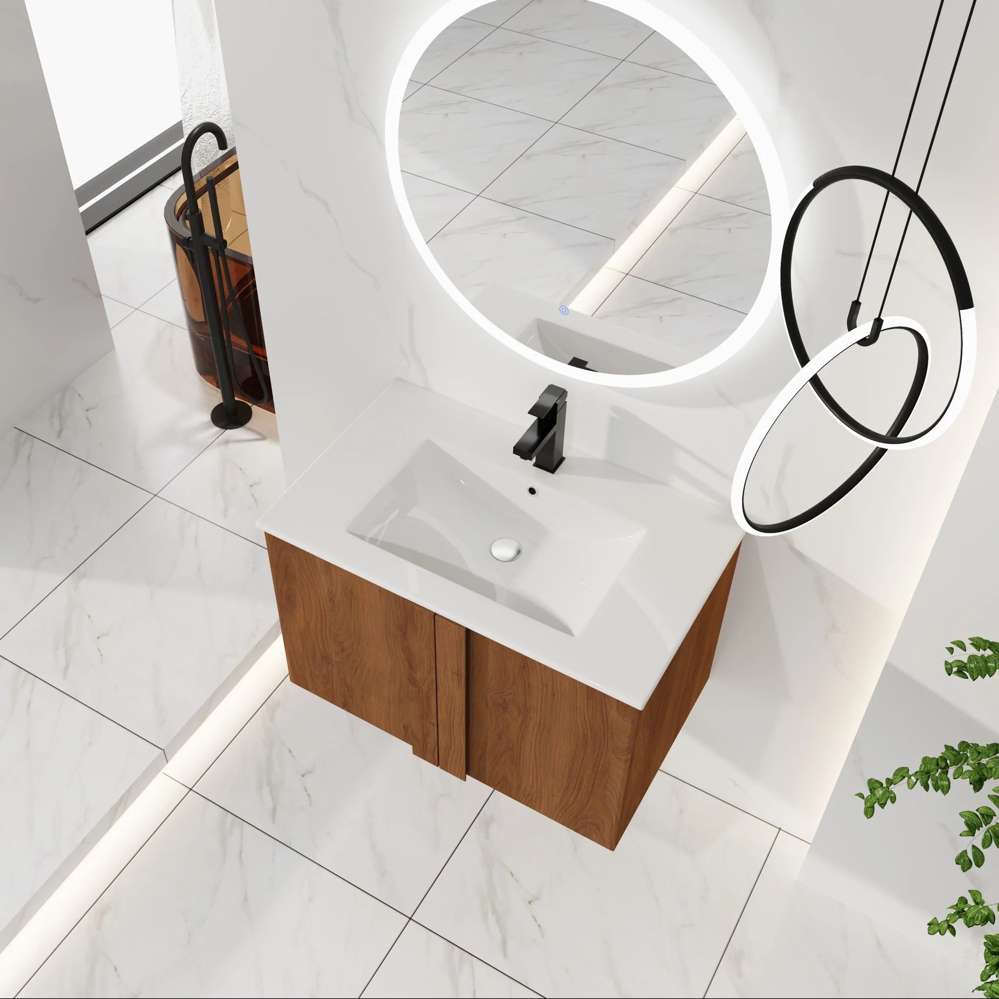 Floating Bathroom Vanity With Sink Combo - Image 44
