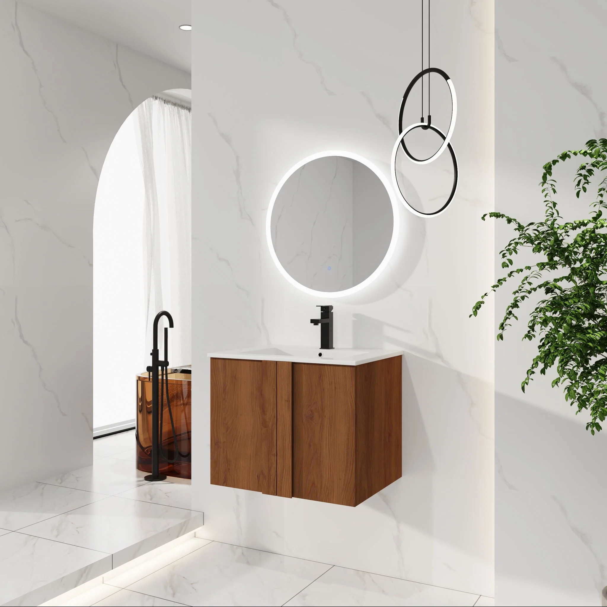 Floating Bathroom Vanity With Sink Combo - Image 52