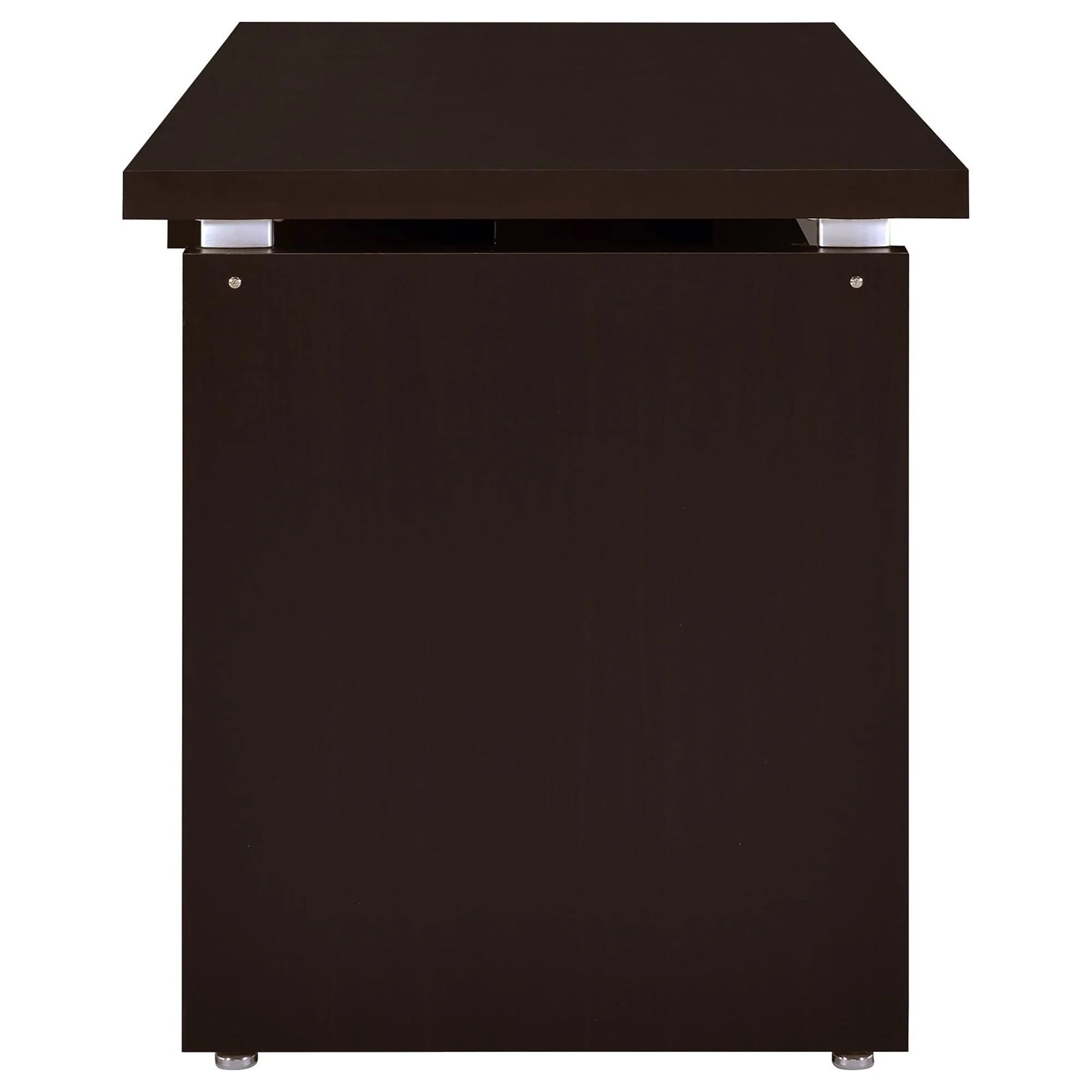 Floating - Top Computer Desk With Pullout Keyboard Shelf - Brown - Image 5