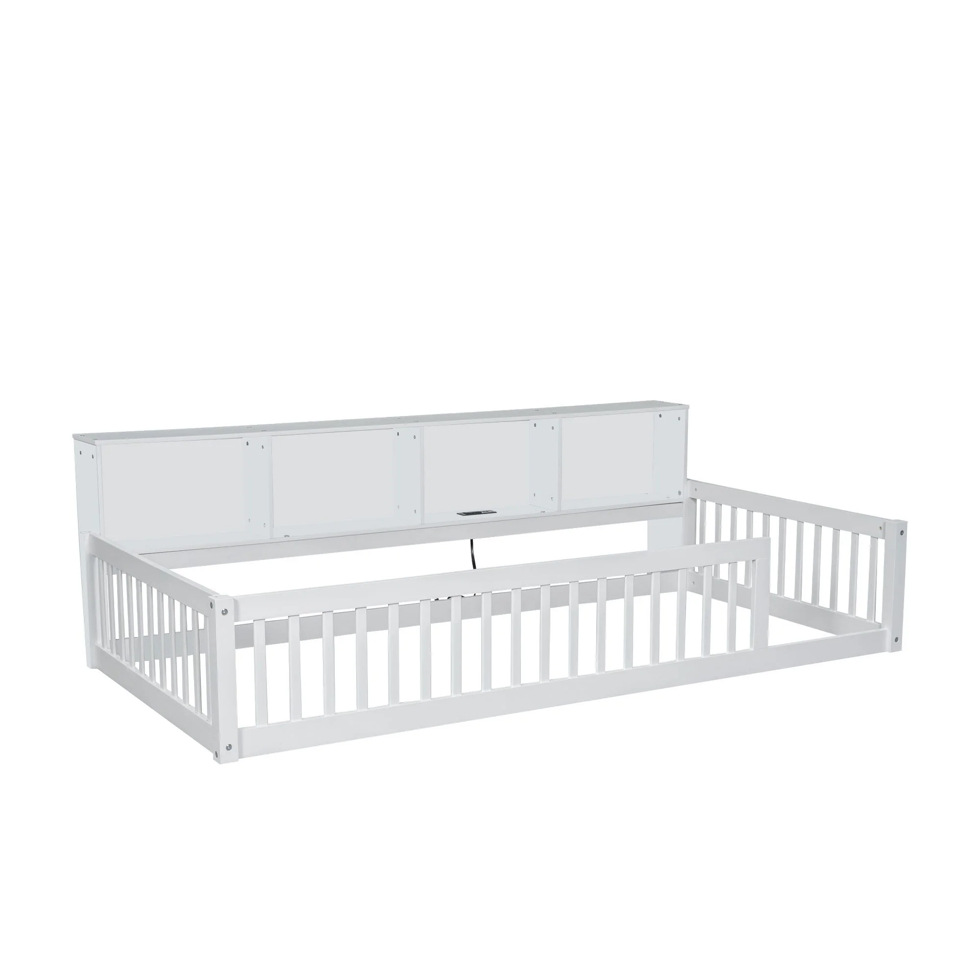 Floor Bed With Storage Cabinets And USB Ports - Image 18