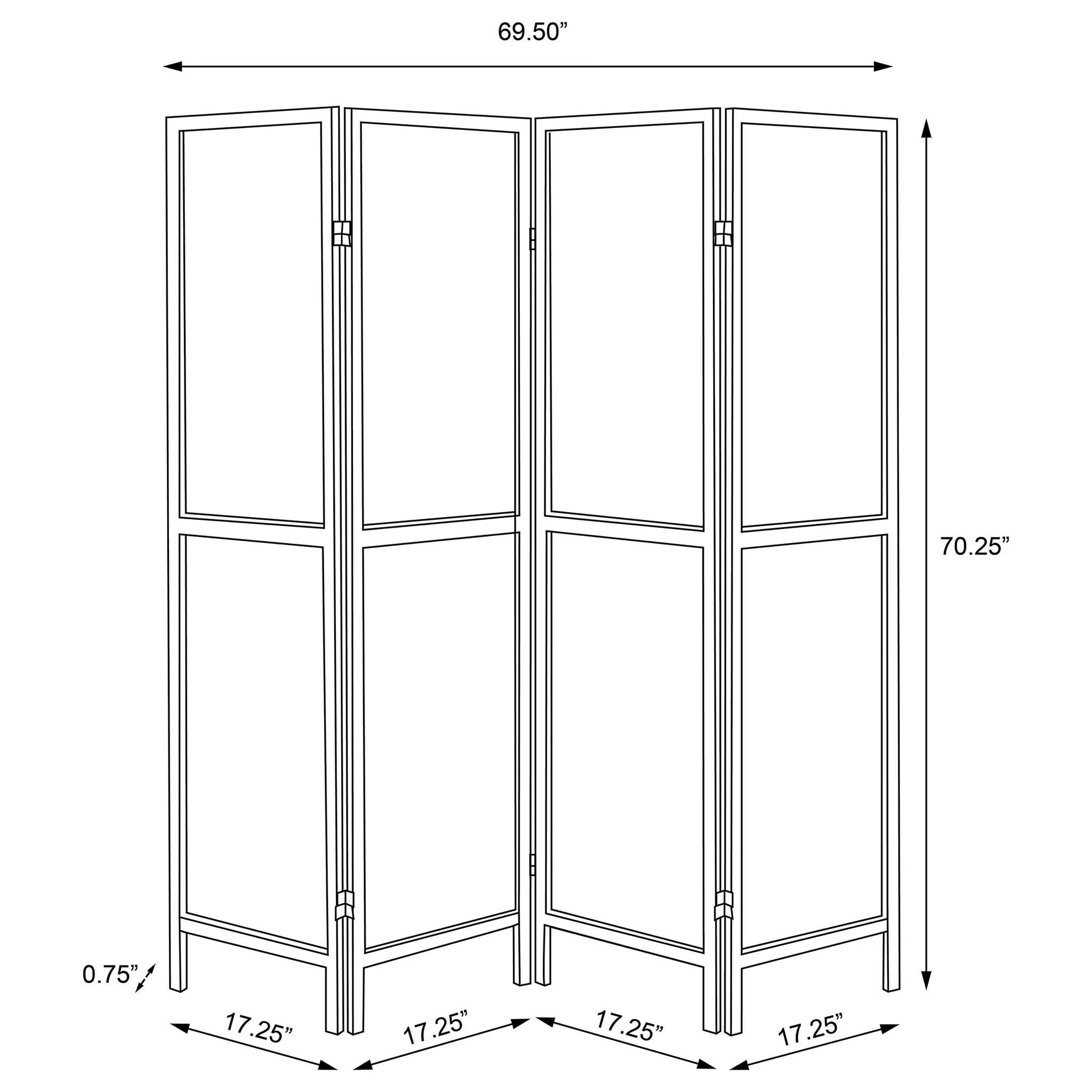 Florentin - 4 Panel Room Divider - Image 10