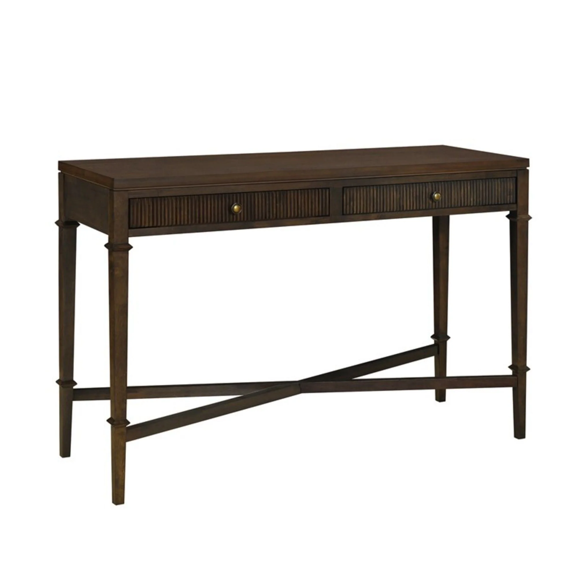 Fluted - 2 Drawer Storage Console Table - Brown - Image 9