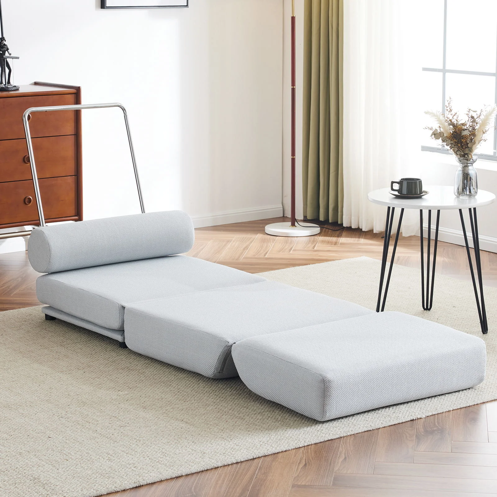 Foldable Single Chair Sofa Bed With Pillow, Easy To Store, Breathable And Wearable - Image 7