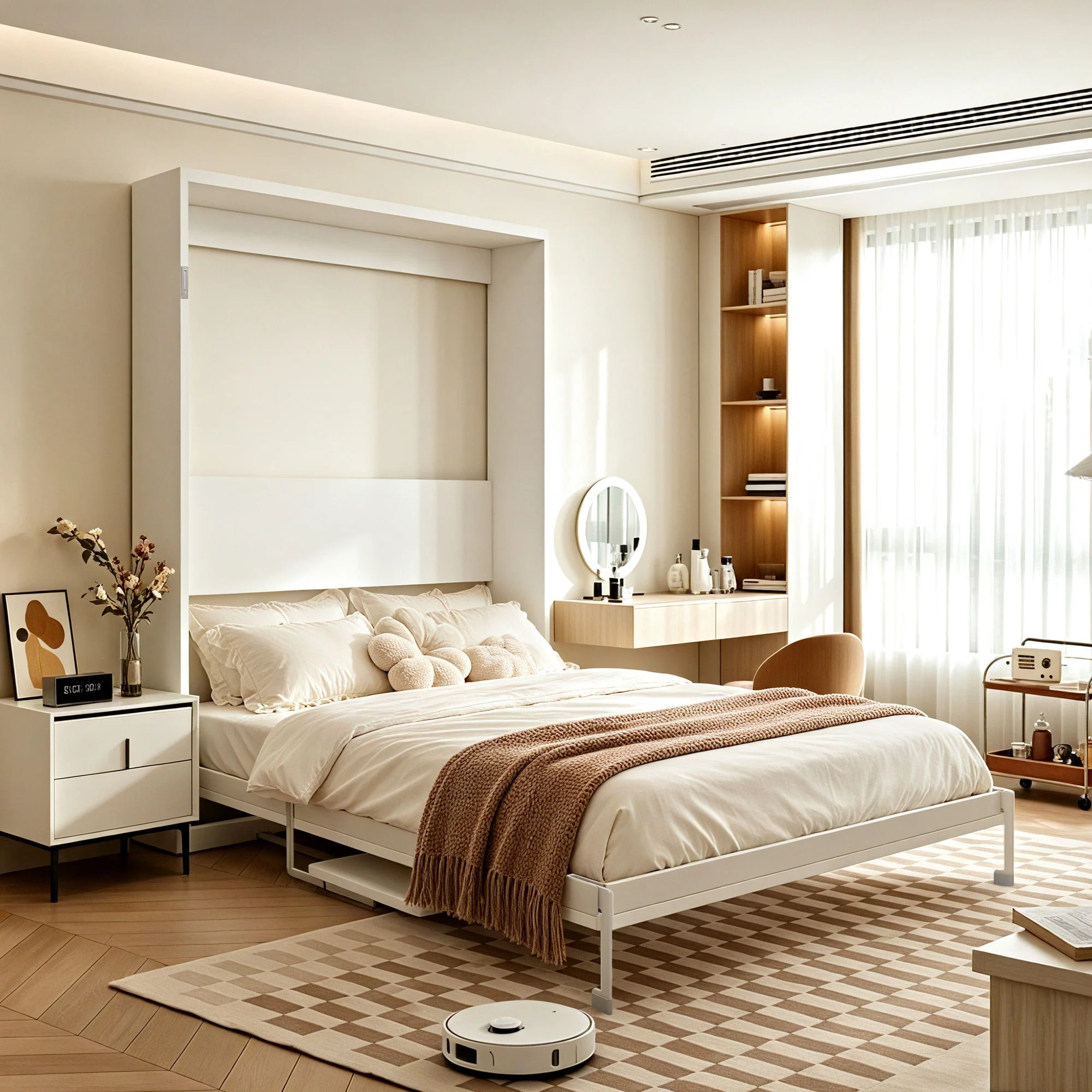 Folding Vertical Murphy Wall Bed - Image 13