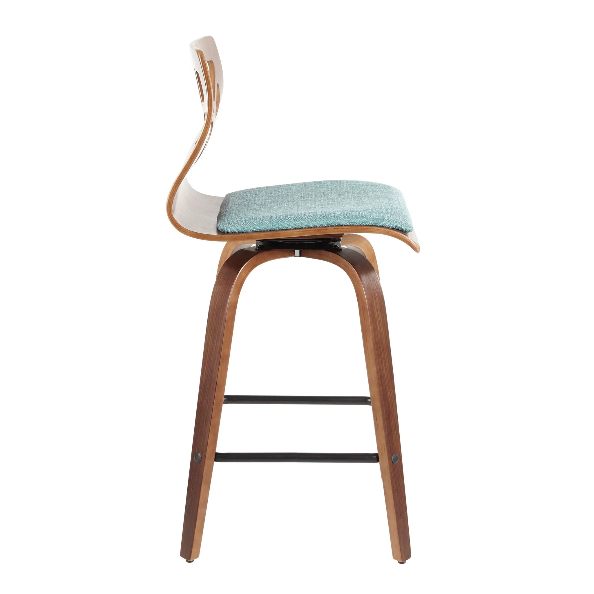 Folia - Mid Century Modern Fixed Height Counter Stool With Swivel (Set of 2) - Image 6