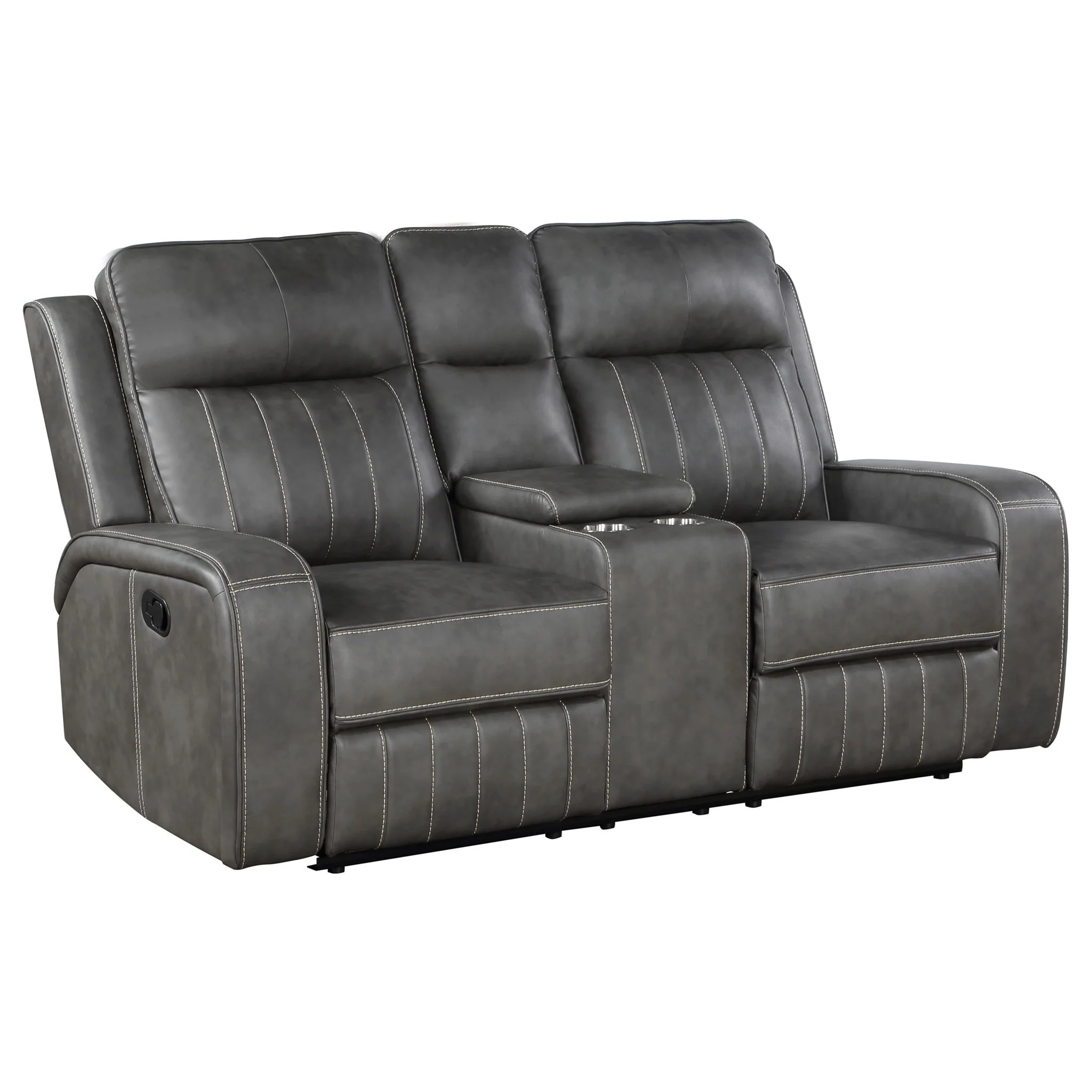 Forrest - 2 Piece Motion Reclining Sofa Set - Gray - Image 9