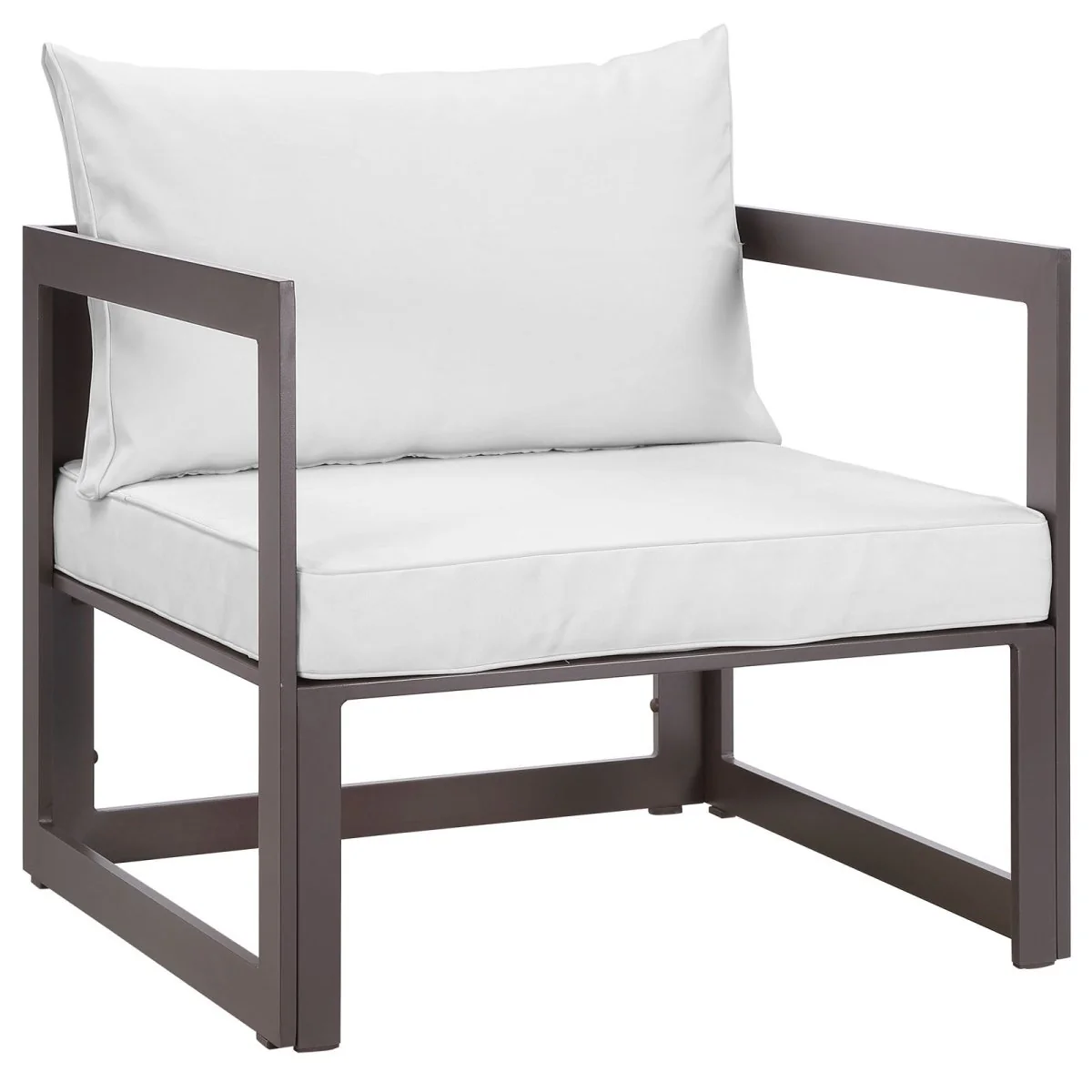 Fortuna Outdoor Aluminum Patio Chairs and Armchairs with Cushions Collection - Image 4