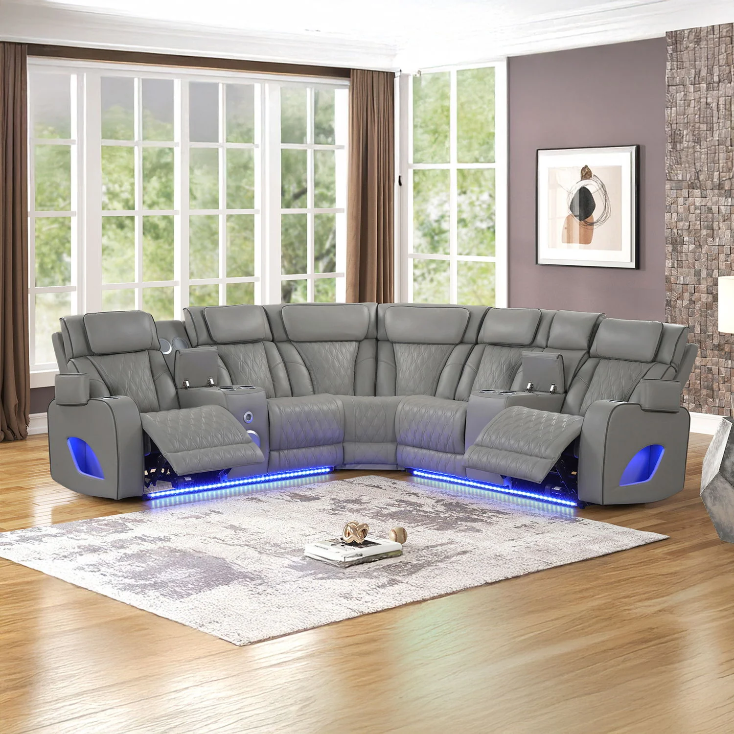 Fortuner - Power Recliner Sectional Sofa - Image 5