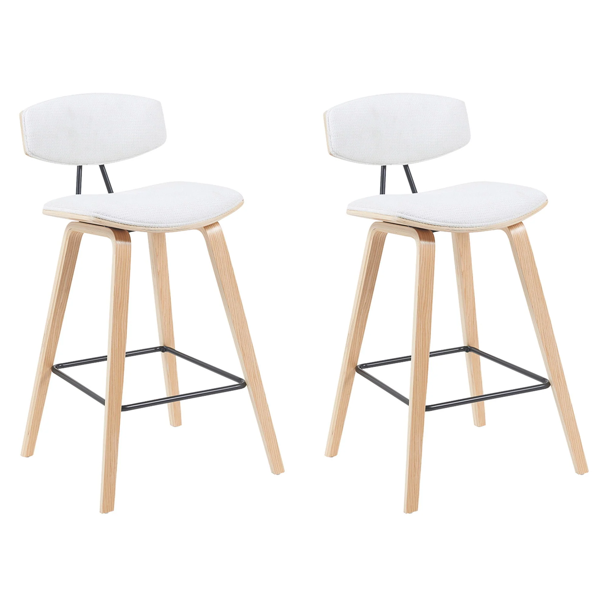 Fox - Swivel Counter Height Stool - Light Brown - Image 3