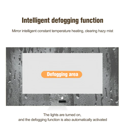 Frameless Bathroom Mirror with Light - Image 7