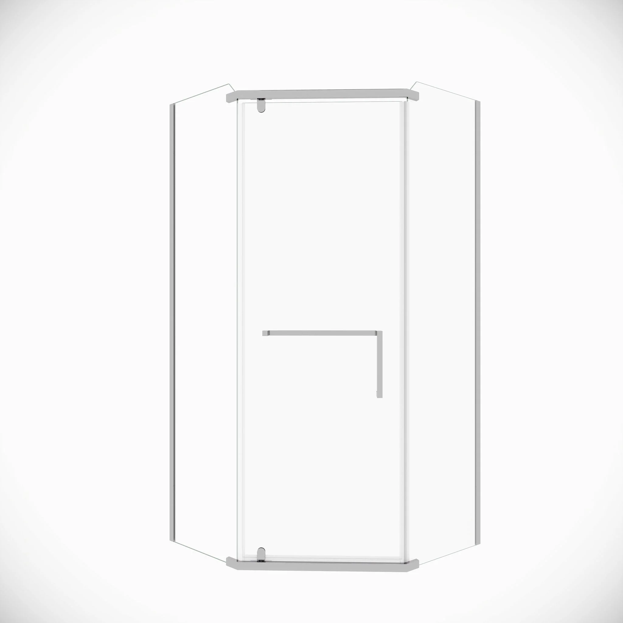 Frameless Neo Angle Shower Door WithTempered Glass - Image 2