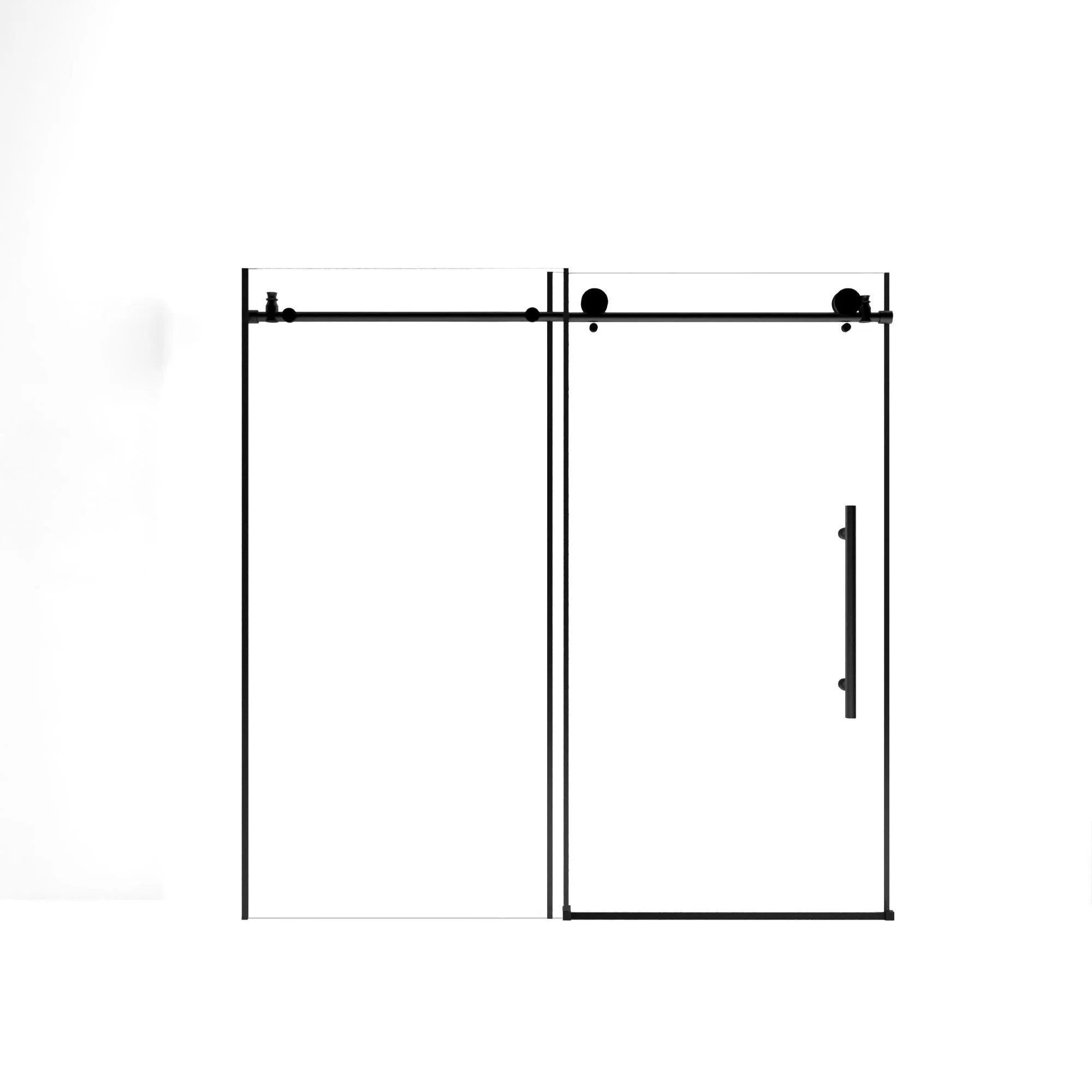 Frameless Shower Door With Handle - Image 2