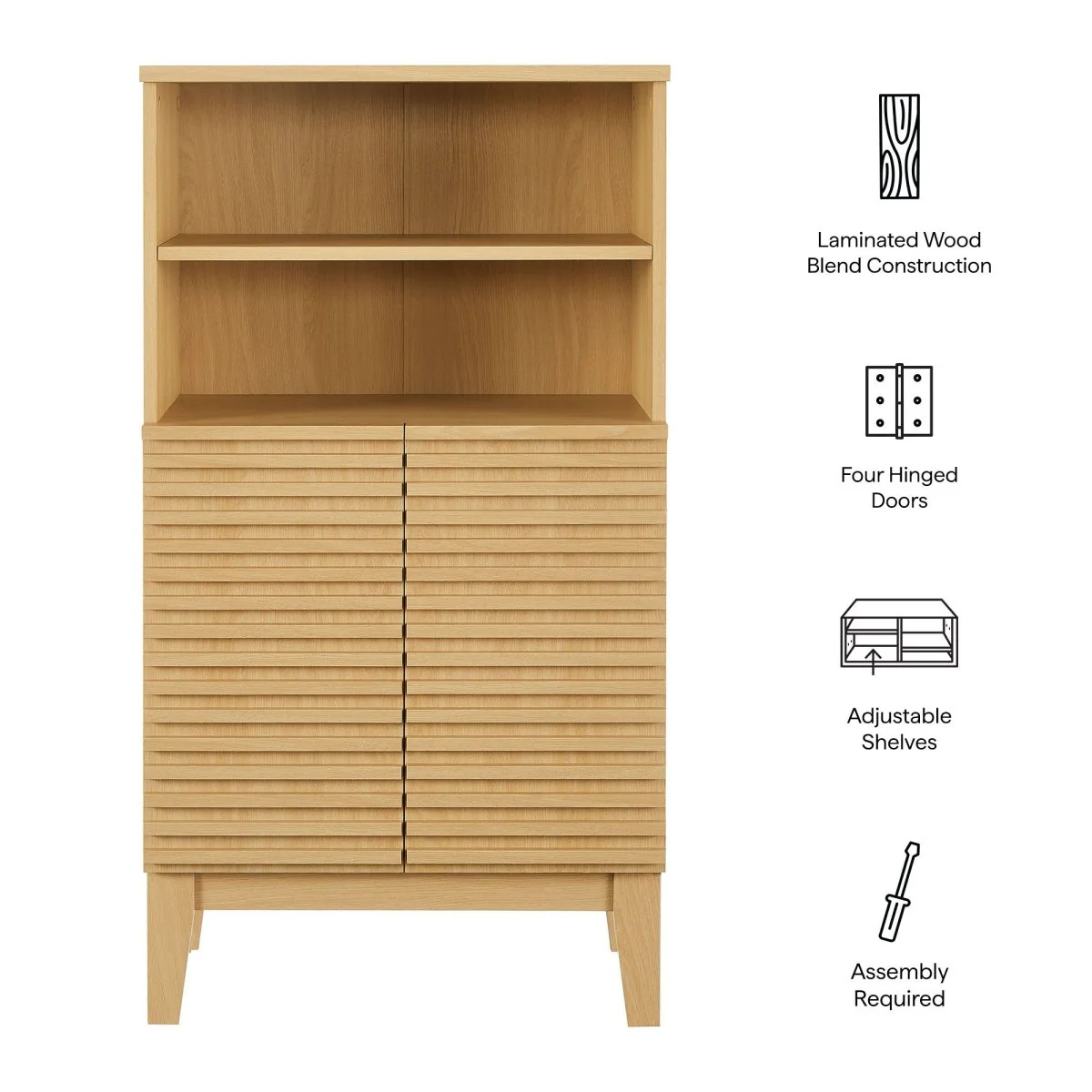 Freestanding Bathroom Storage Cabinet with Shelves and Doors for Organized Bathrooms - Image 11