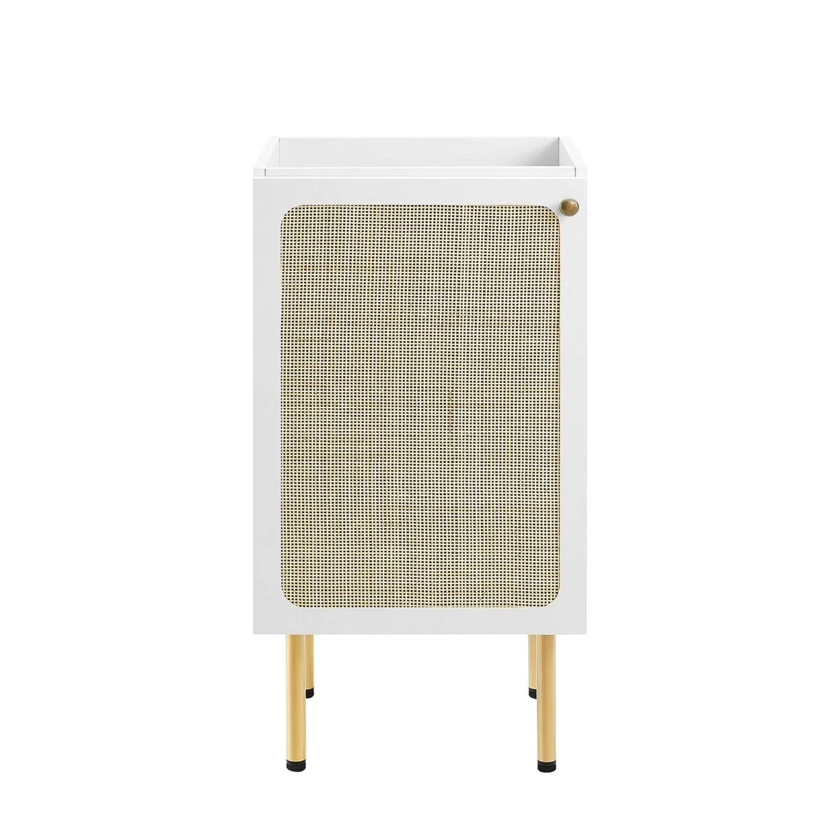Freestanding Bathroom Vanity Cabinet with Rattan Weave Doors and Storage - Image 24