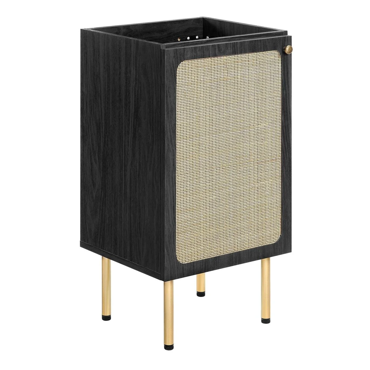 Freestanding Bathroom Vanity Cabinet with Rattan Weave Doors and Storage - Image 68
