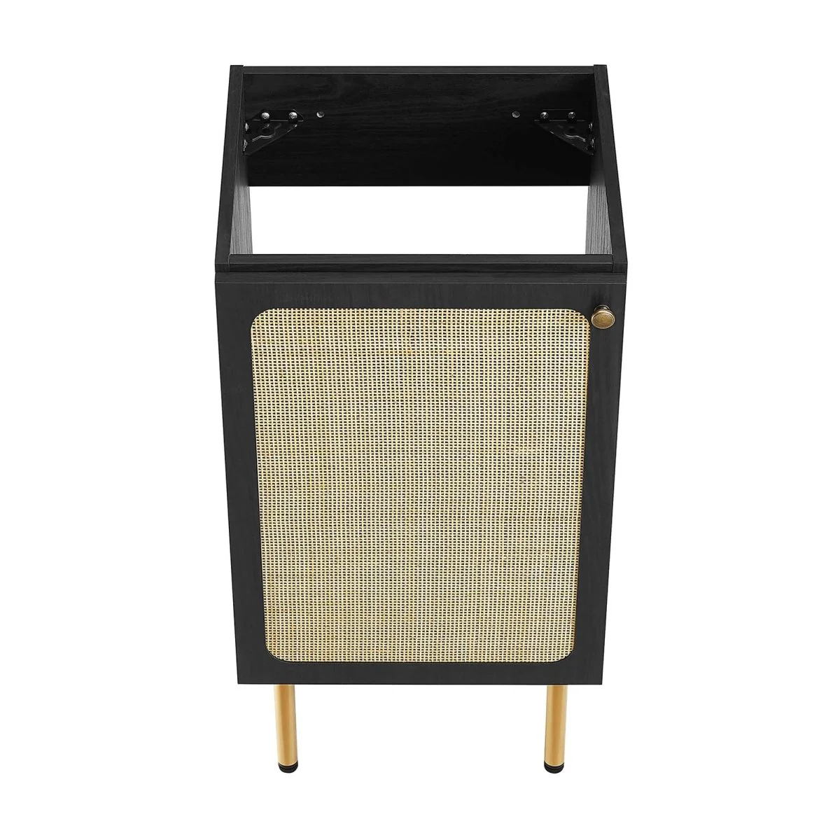 Freestanding Bathroom Vanity Cabinet with Rattan Weave Doors and Storage - Image 74
