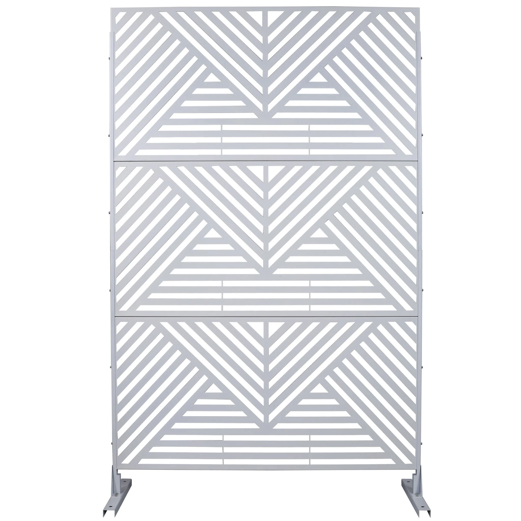Freestanding Outdoor & Indoor Freestanding Metal Privacy Screen