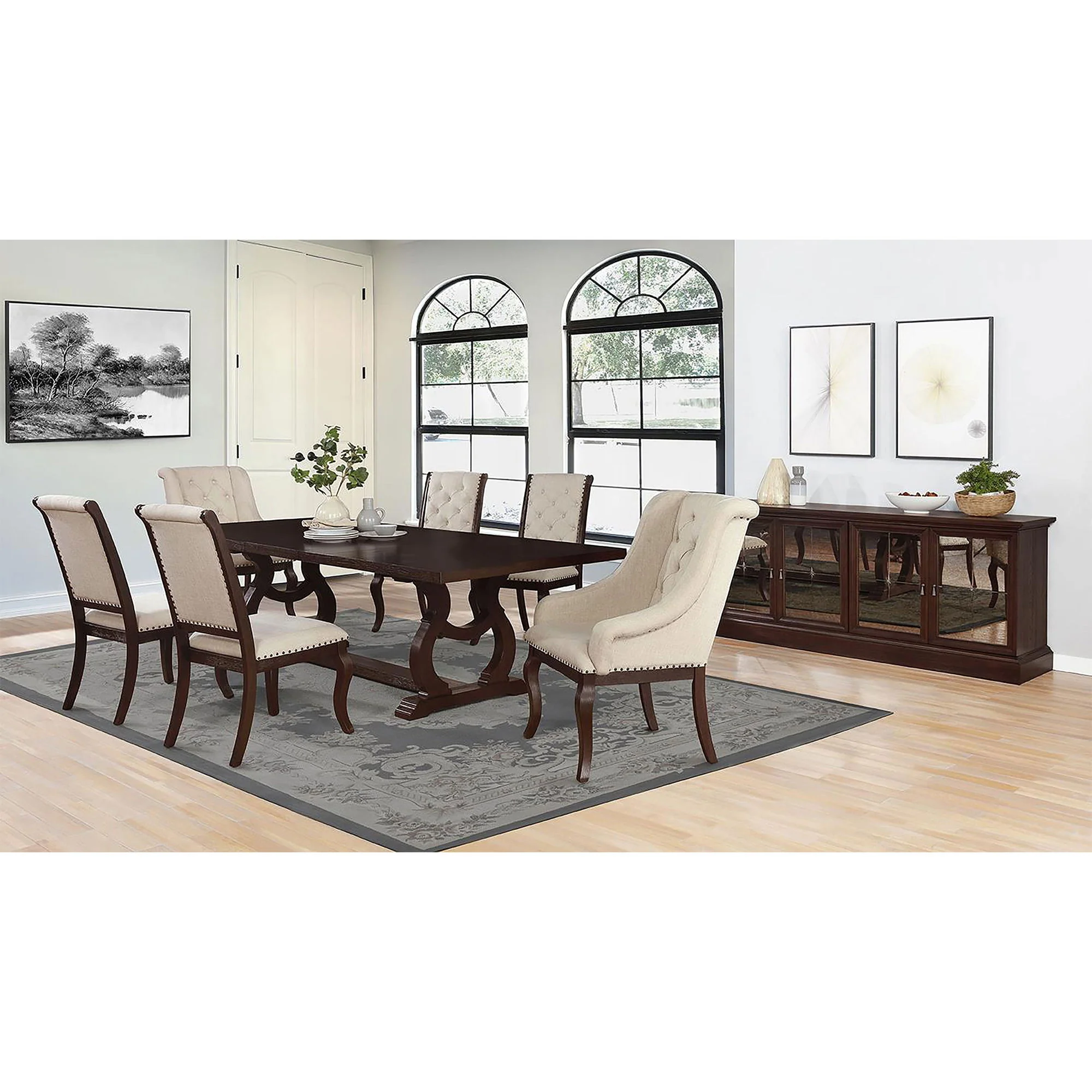Fremont - Trestle Rectangular Dining Table With Removable Leaf - Image 14