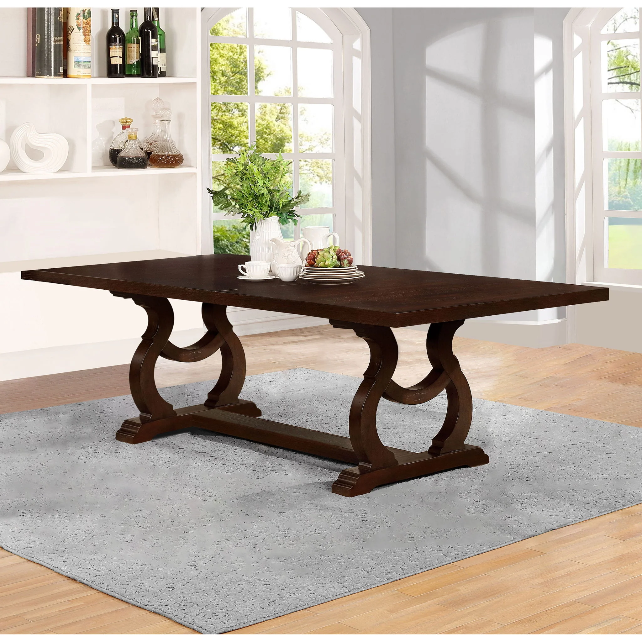 Fremont - Trestle Rectangular Dining Table With Removable Leaf - Image 8
