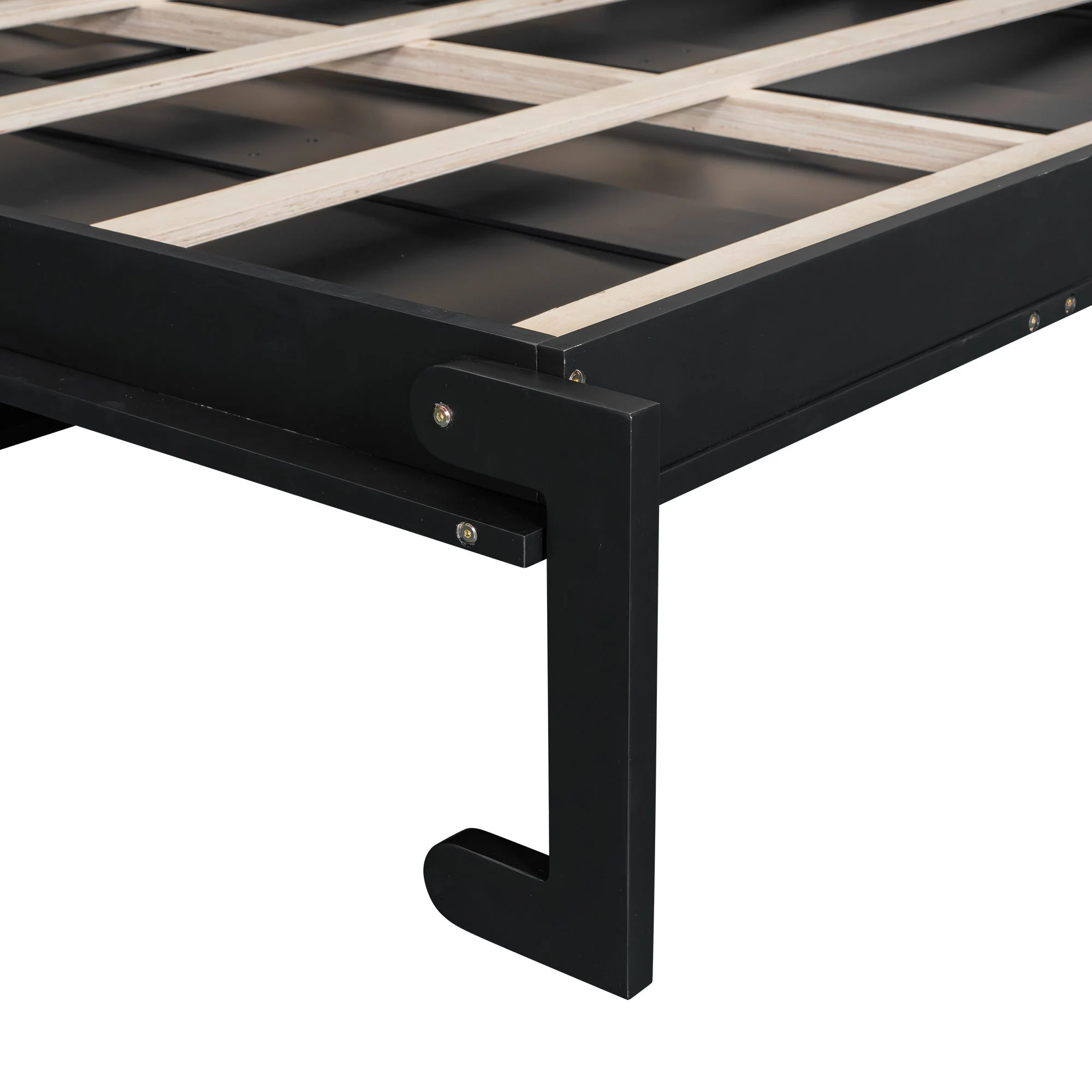 French Style Murphy Platform Bed With Shelf, Side Cabinets, Drawers And LED - Image 18