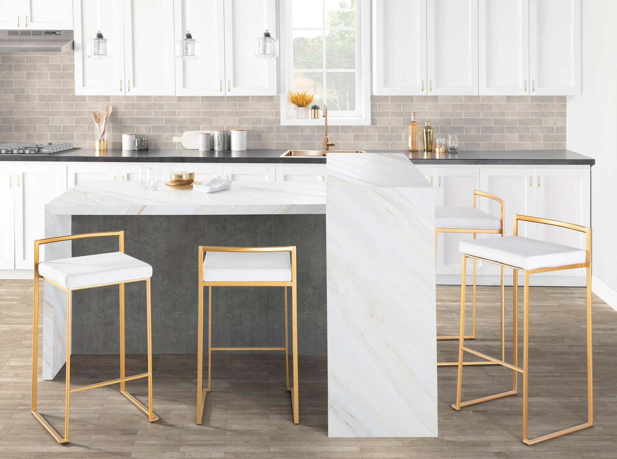 Fuji - Contemporary / Glam & Quality Construction Barstool - Image 51