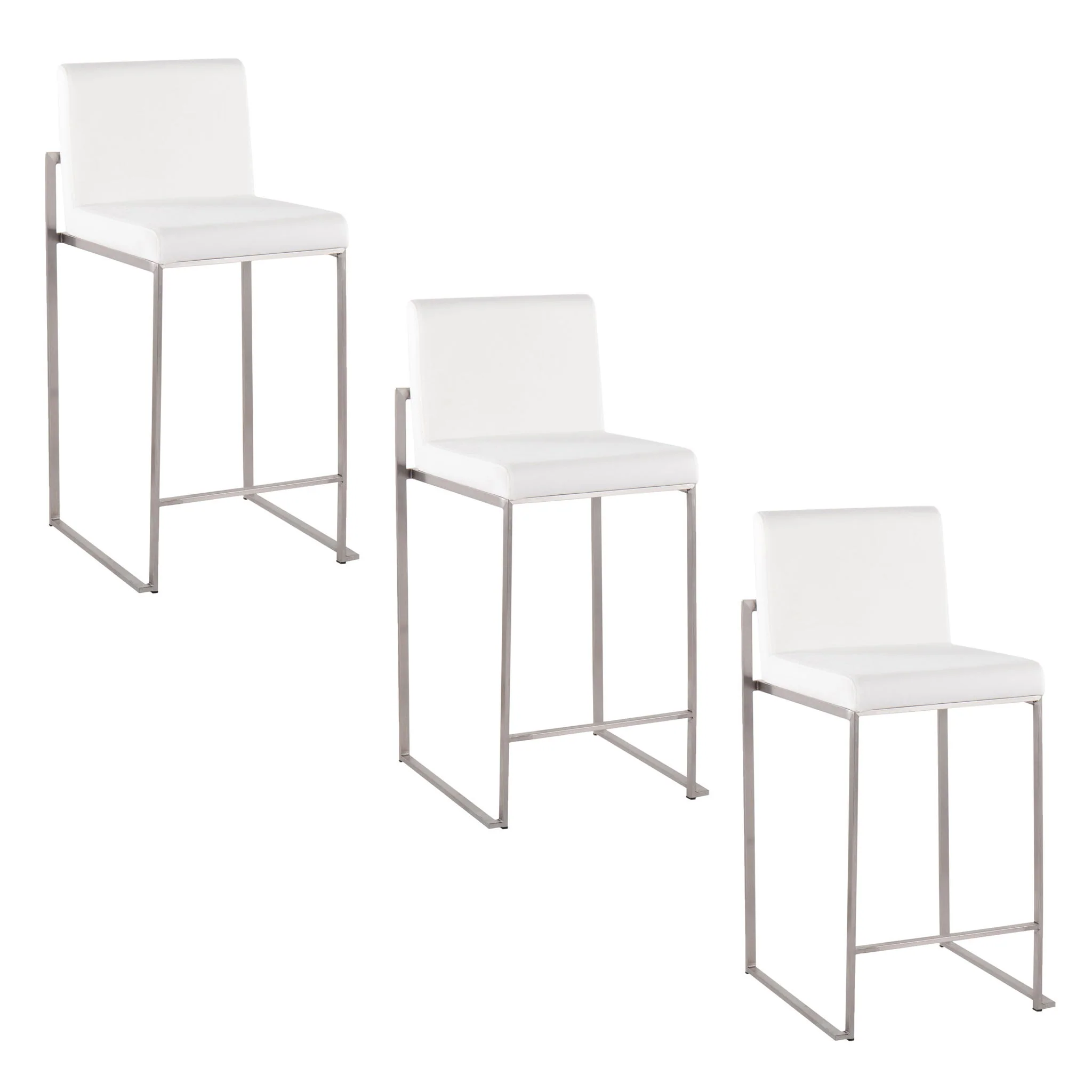 Fuji - Contemporary High Back Counter Stool, Functional Design - Image 7