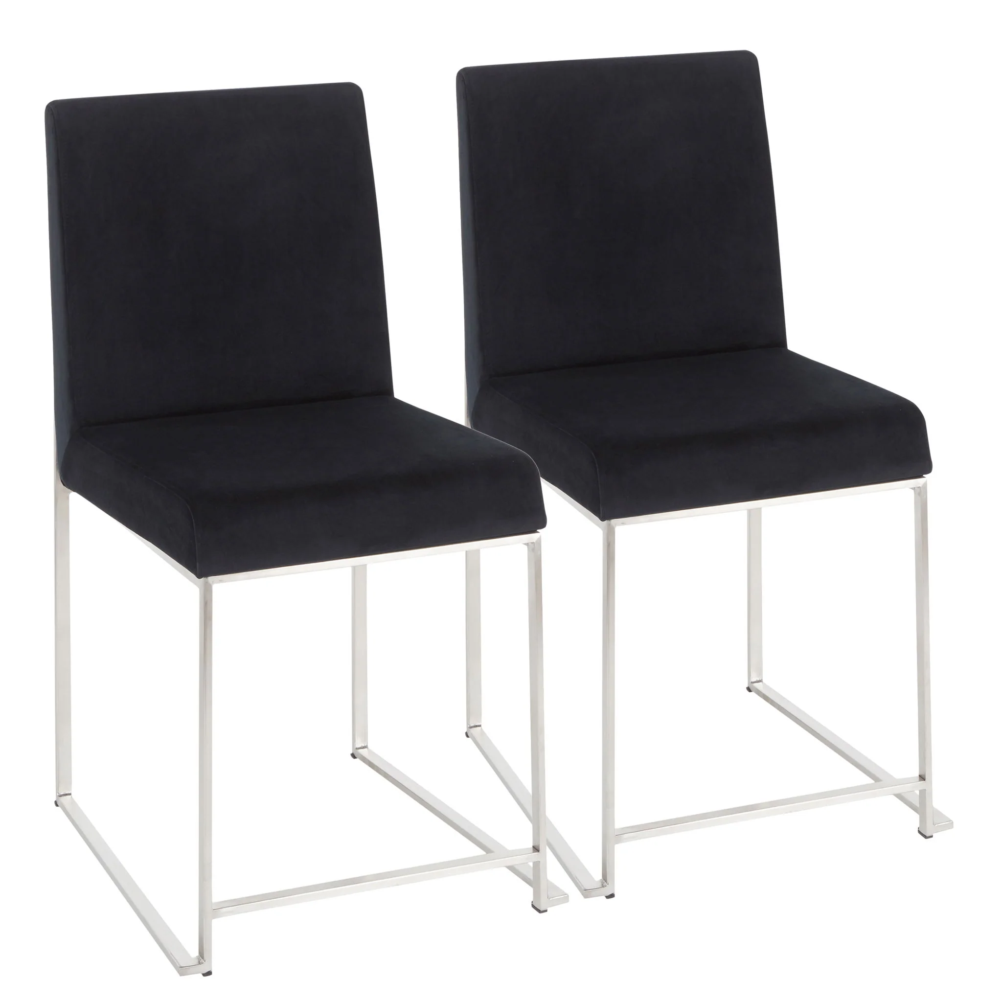 Fuji - Contemporary Modern Elegance High Back Dining Chair (Set of 2) - Image 7