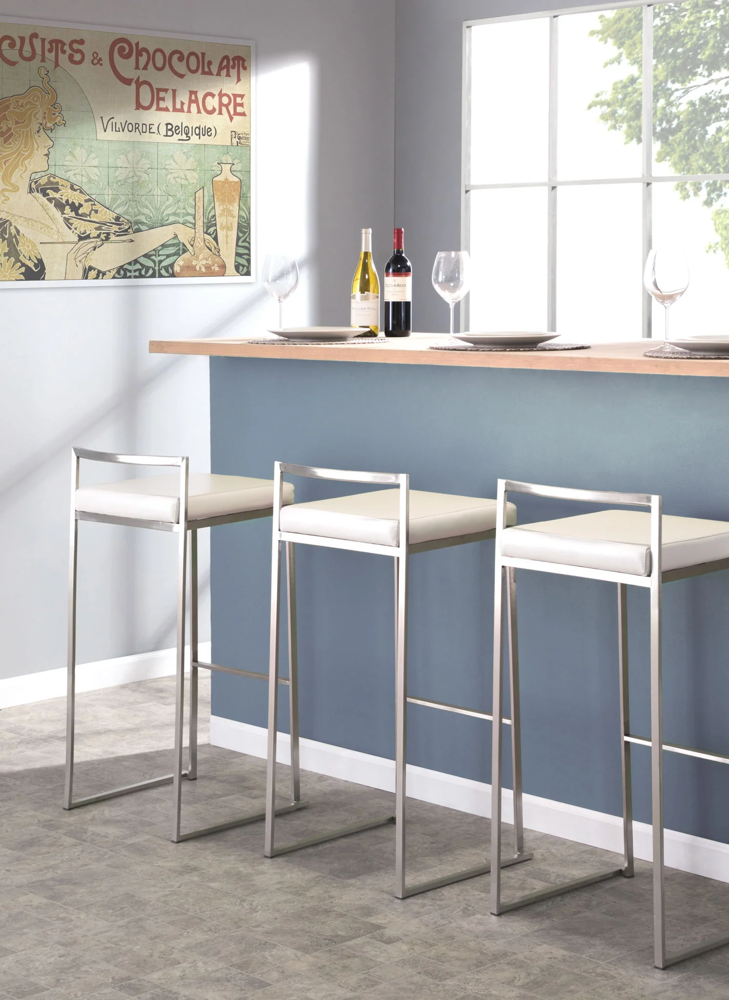 Fuji - Contemporary Stackable Design Barstool - Image 18