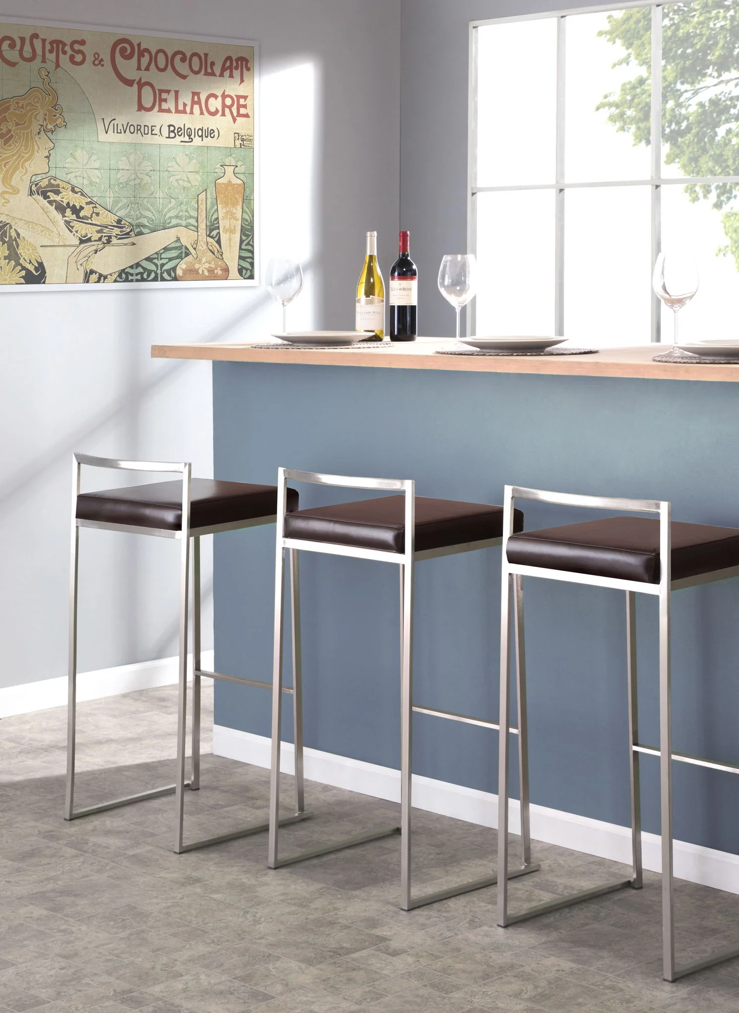 Fuji - Contemporary Stackable Design Barstool - Image 26