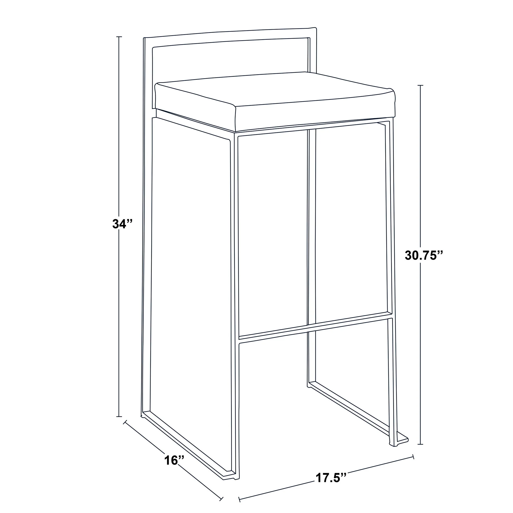 Fuji - Contemporary Stackable Design Barstool - Image 44