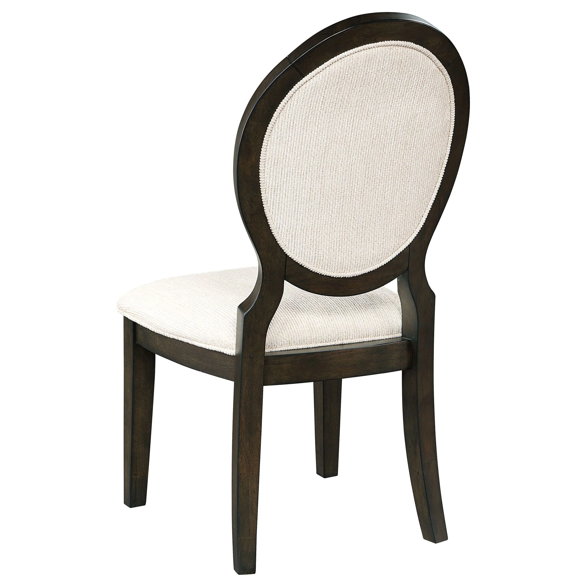 Fulton - 5 Piece Dining Table Set With Upholstered Chairs - Dark Brown - Image 5