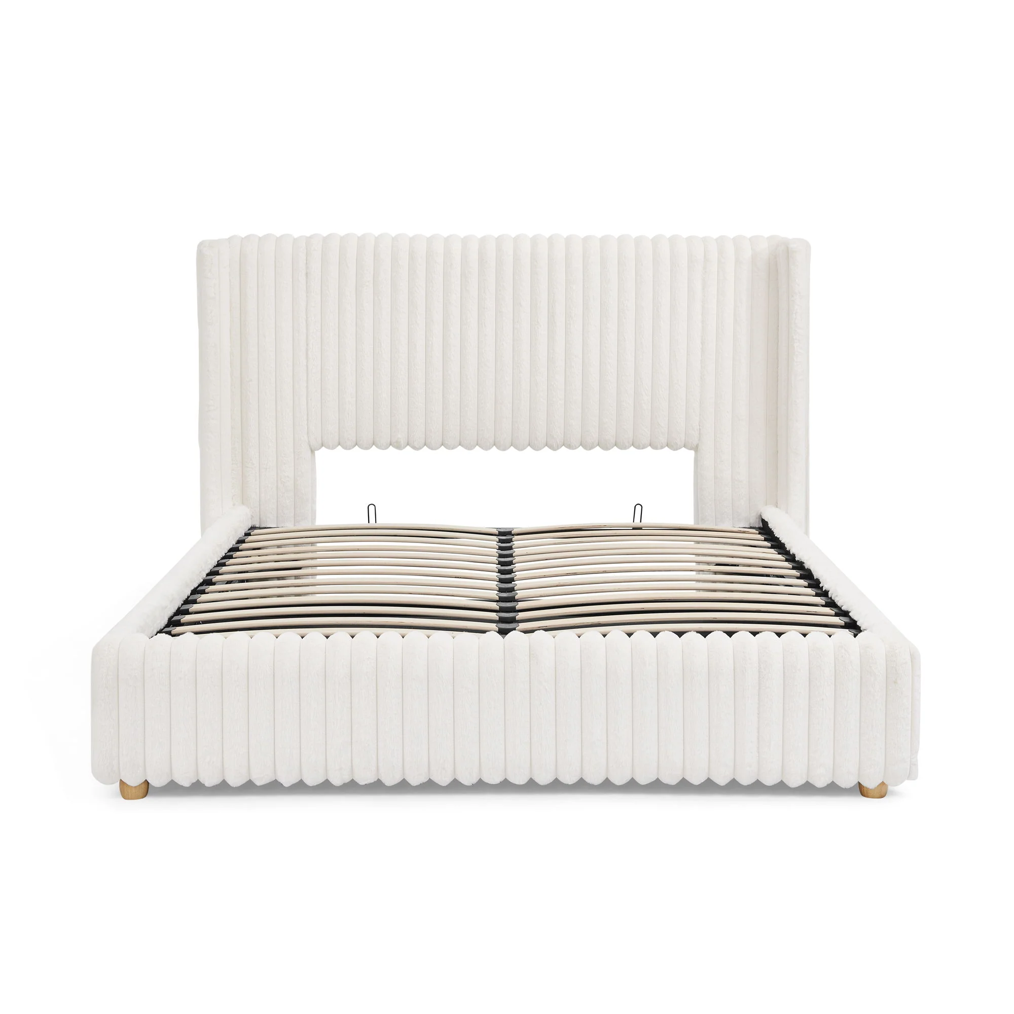 Functional Vertical Striped Bed With Gas Lift Storage