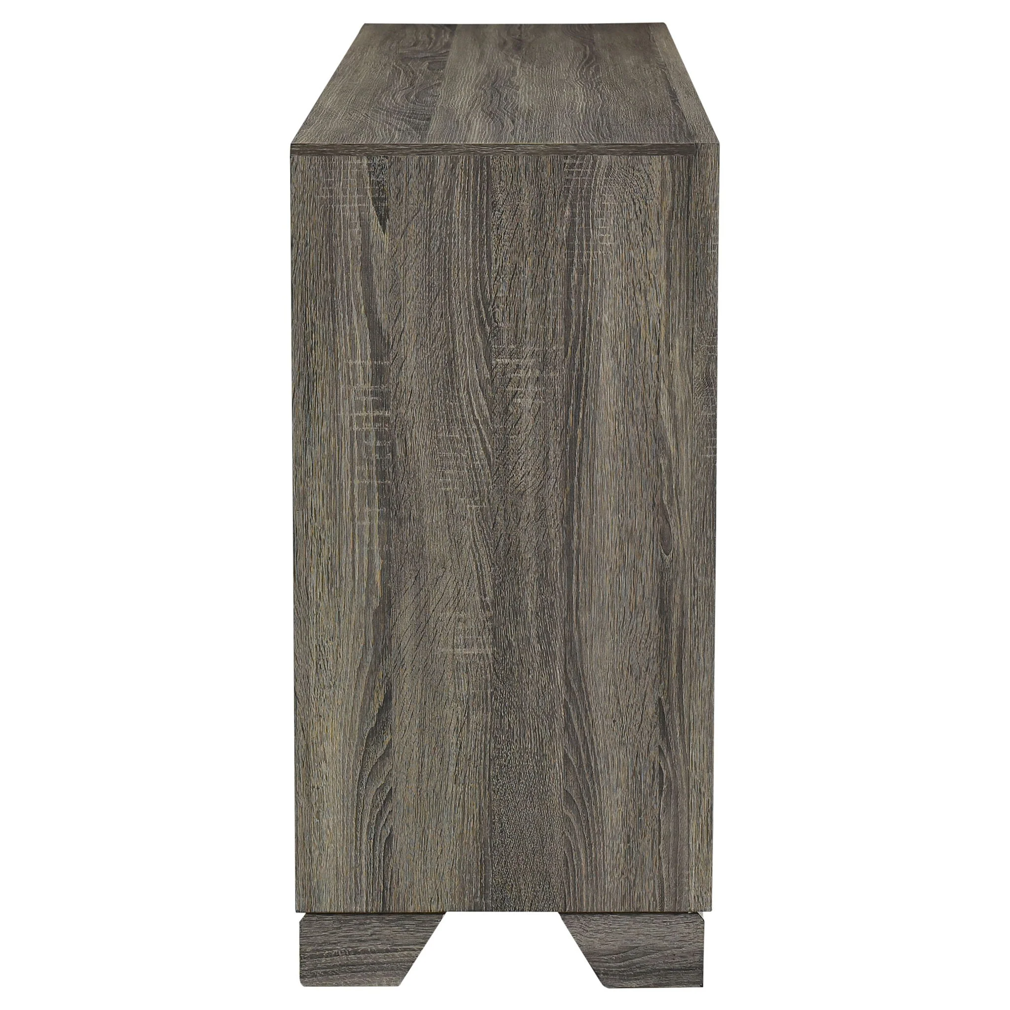 Funston - 6 Drawer Dresser Cabinet - Brown Oak - Image 3
