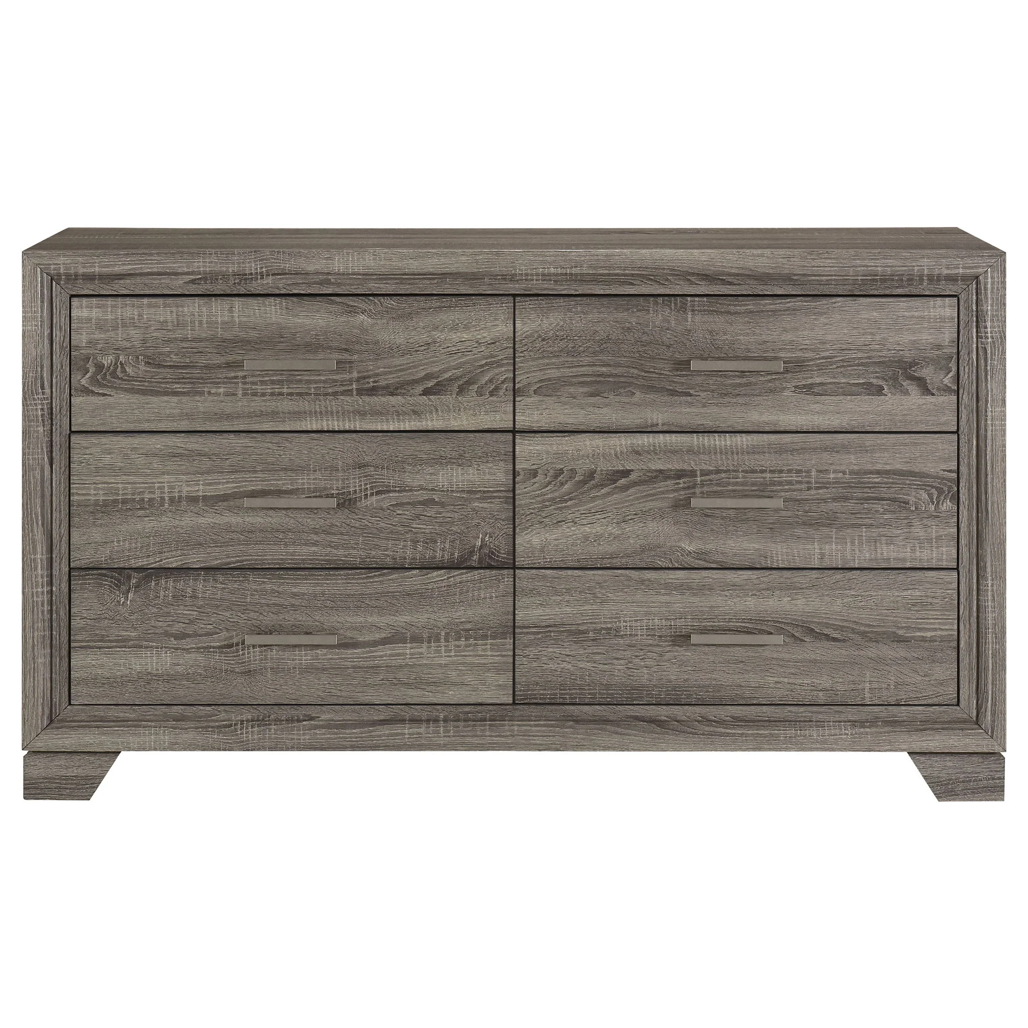 Funston - 6 Drawer Dresser Cabinet - Brown Oak - Image 9