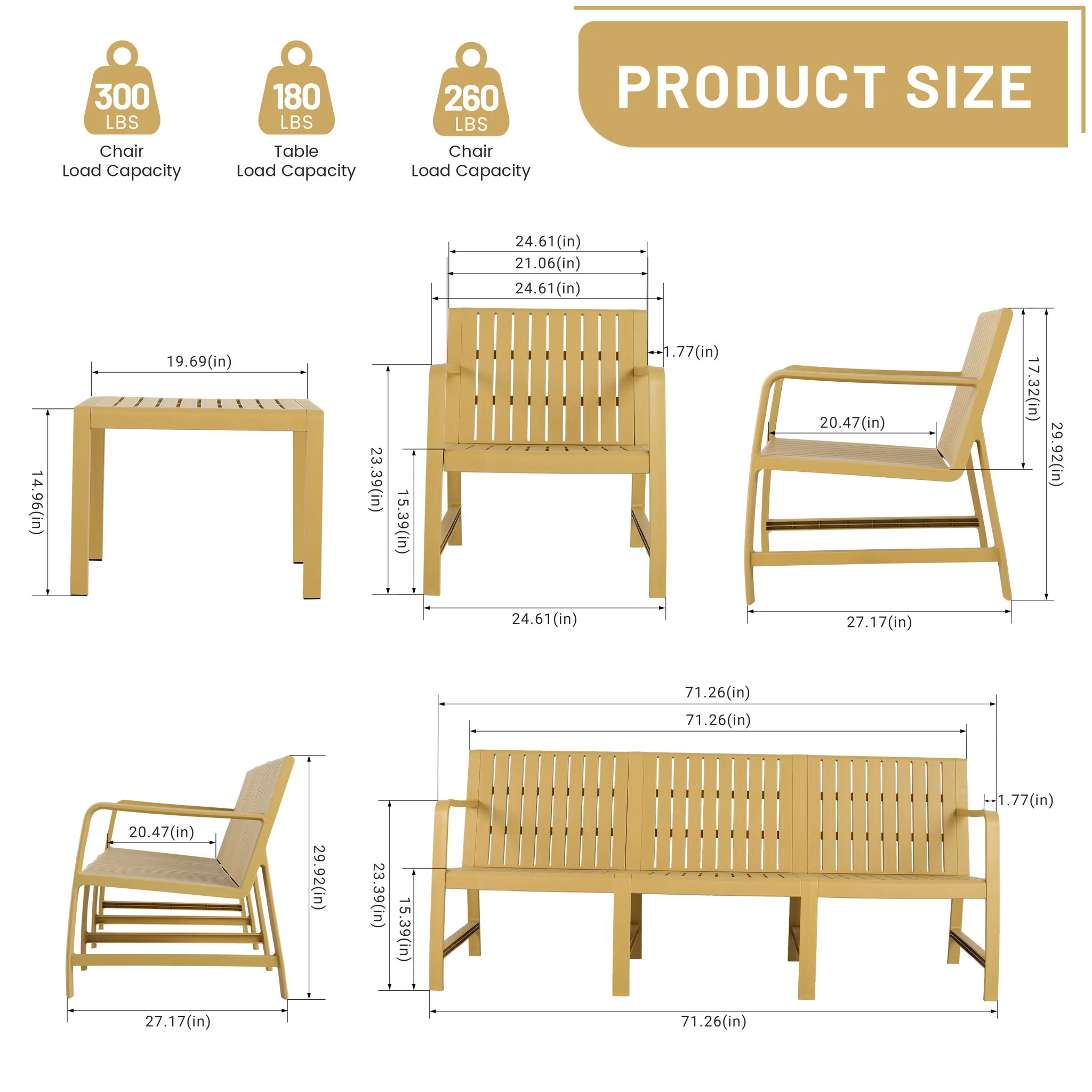 Furniture Set, Waterproof And Durable - Image 34