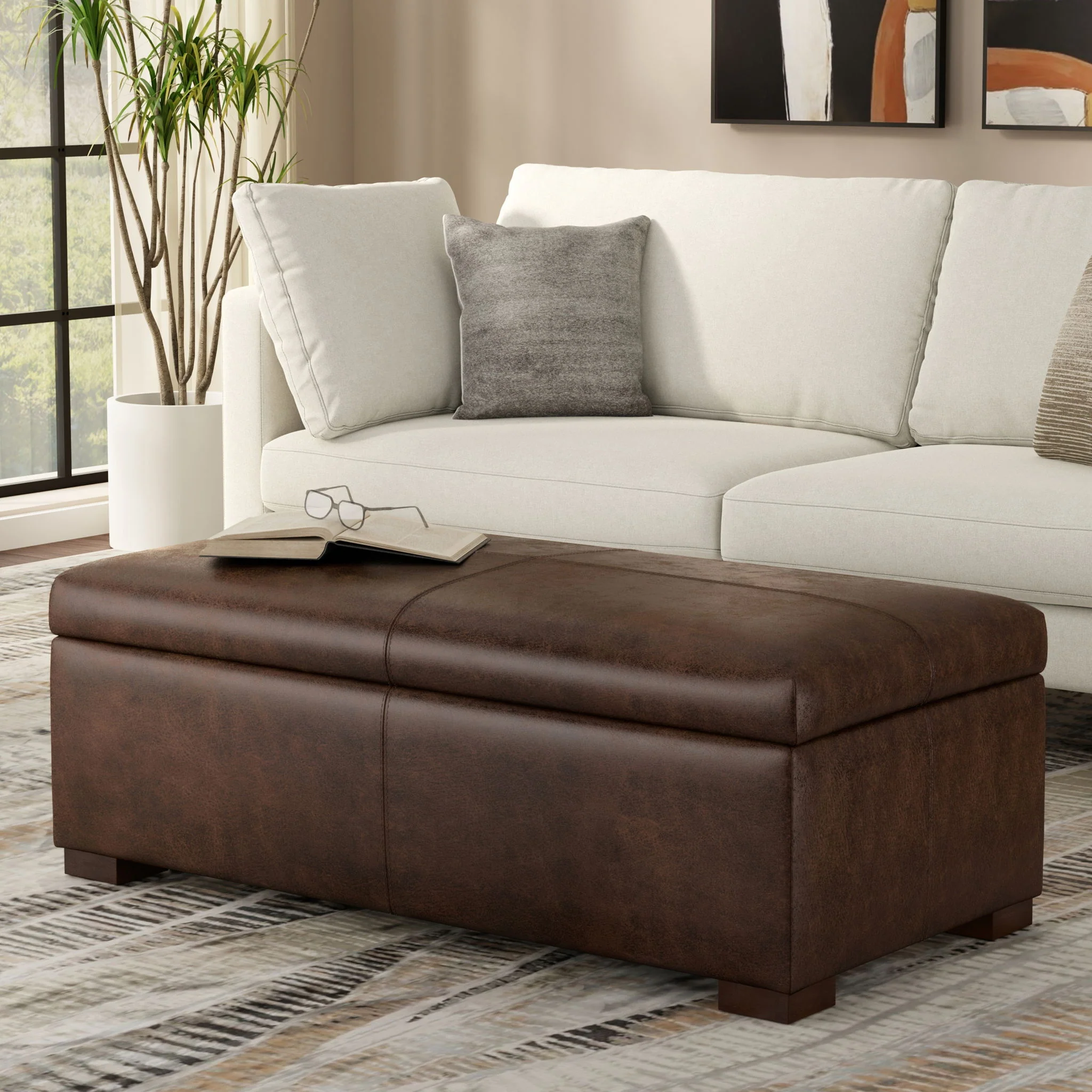 Gabbie - Coffee Table Upholstered Storage Ottoman - Image 28