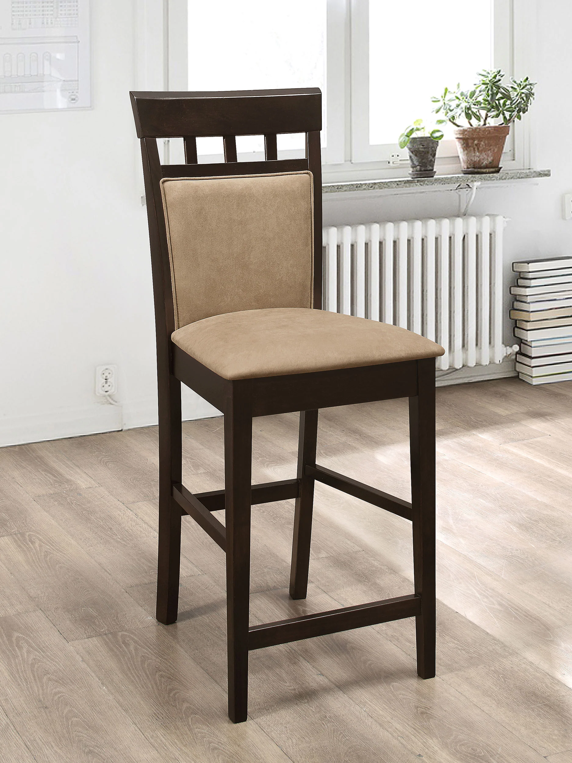 Gabriel Closed Back Counter Chair Cappuccino, Set of 2 - Image 3