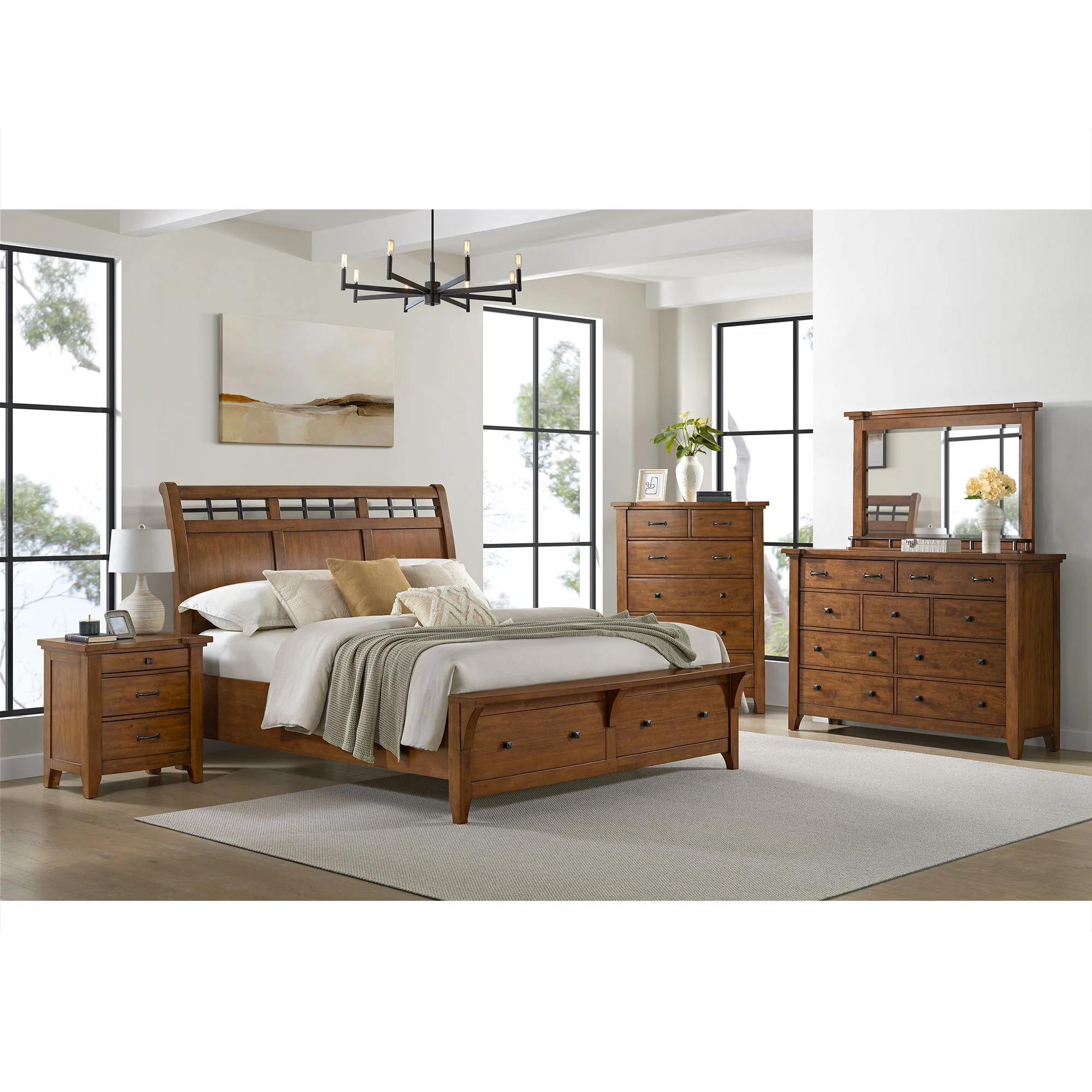 Gage - 3-Drawer Nightstand With USB And Power - Chestnut - Image 8