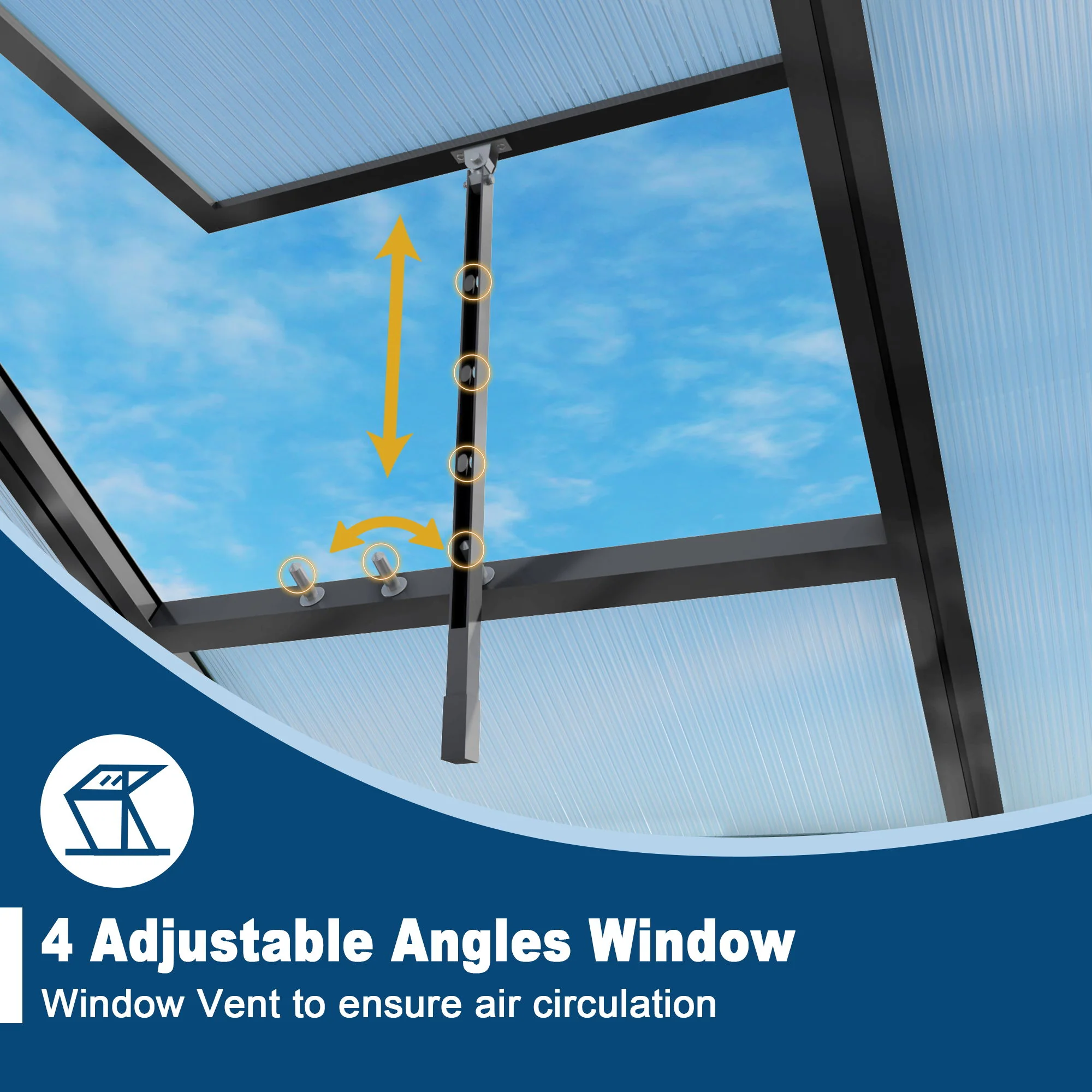 Gain Height Windproof house With Raised Base - Image 17