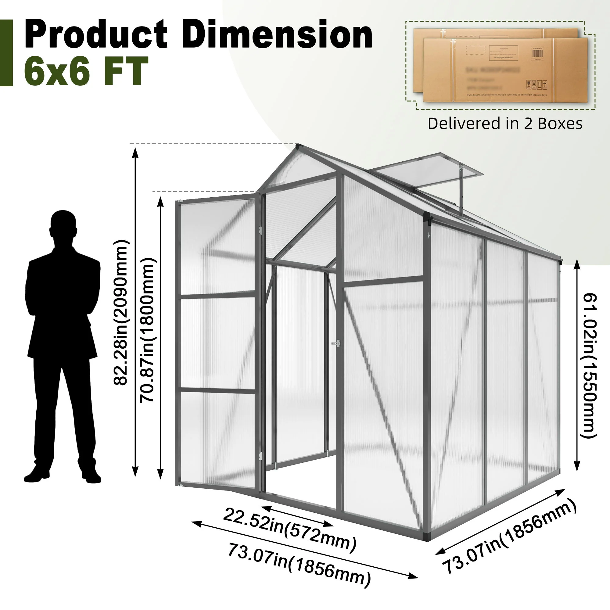 Gain Height Windproof house With Raised Base - Image 28
