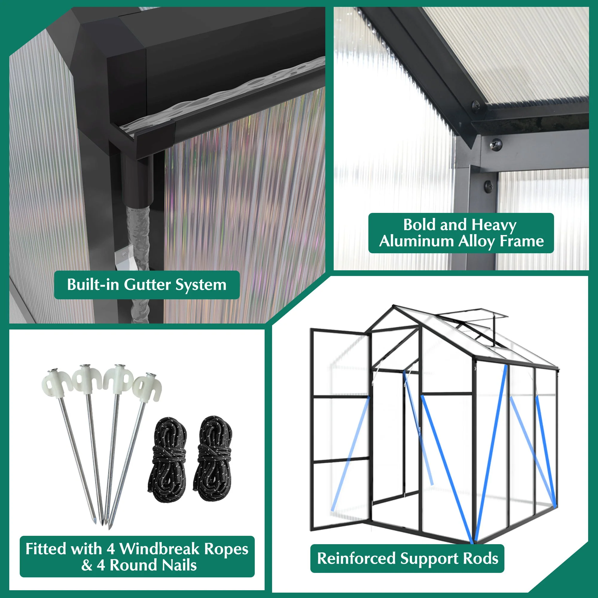 Gain Height Windproof house With Raised Base - Image 52