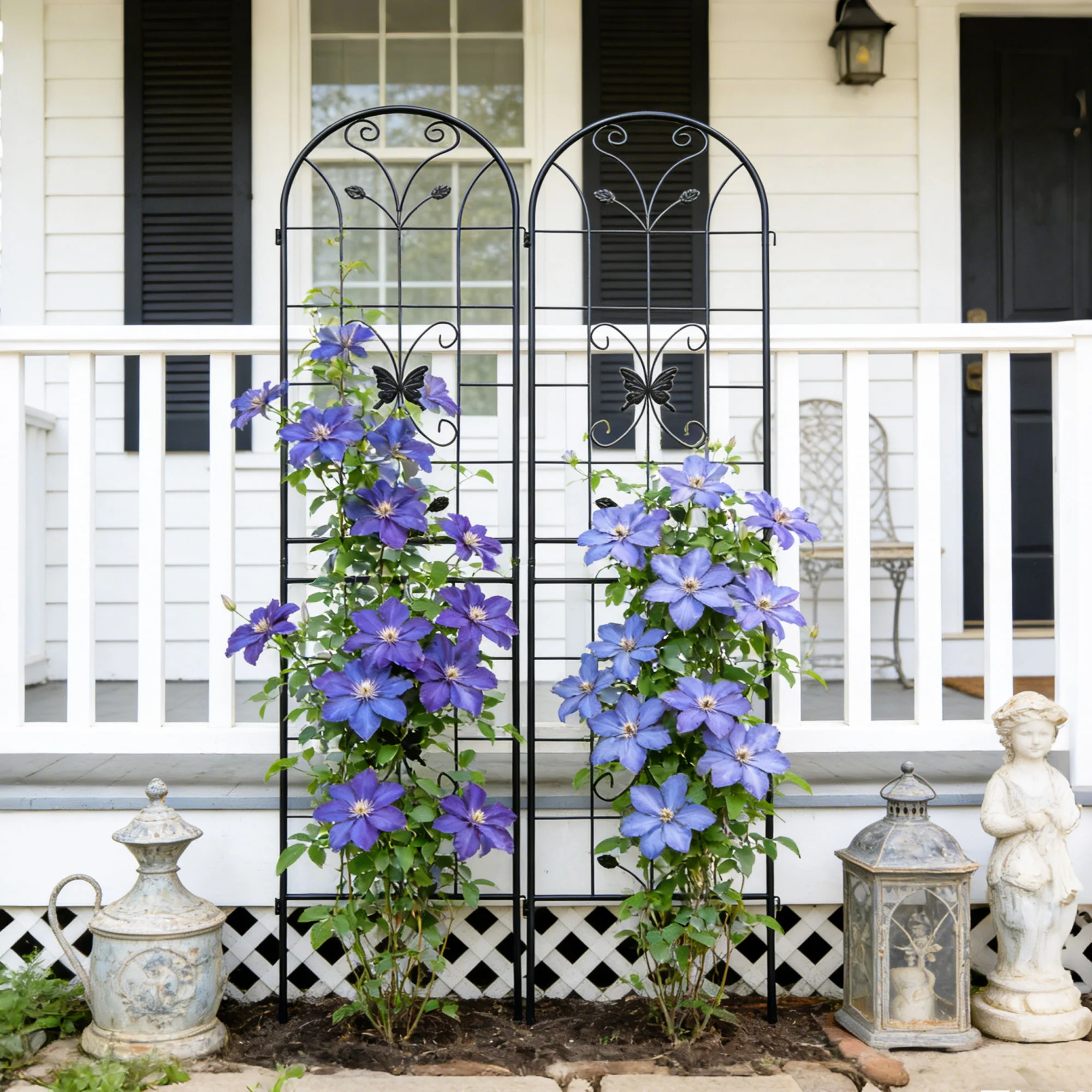 Garden Metal Trellis Rustproof Trellis For Climbing Plants Outdoor Flower Support - Image 13